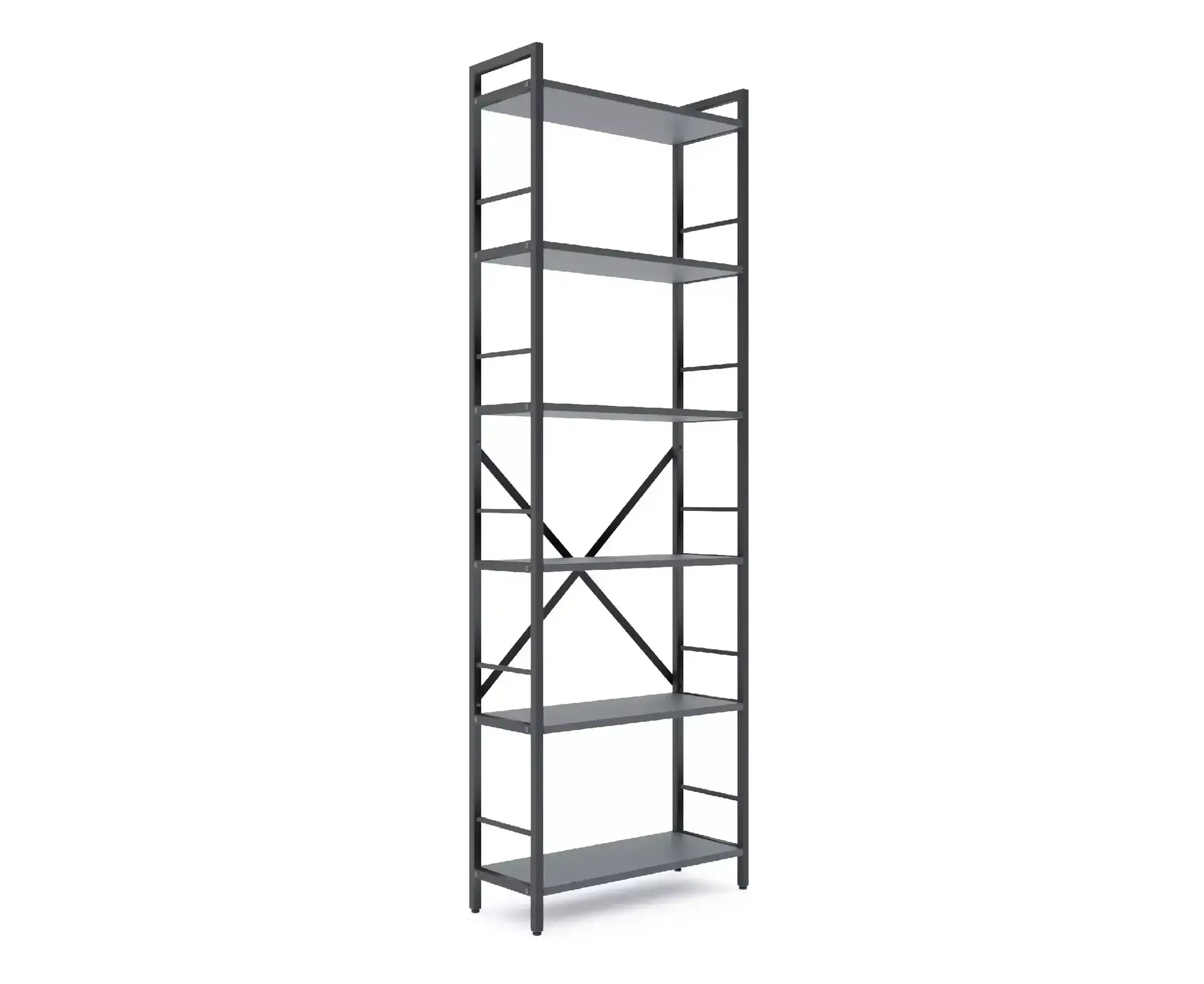 Raft metalic Nex Loft 1800x600x240 mm, 6 rafturi, PAL, Anthracite/ Anthracite