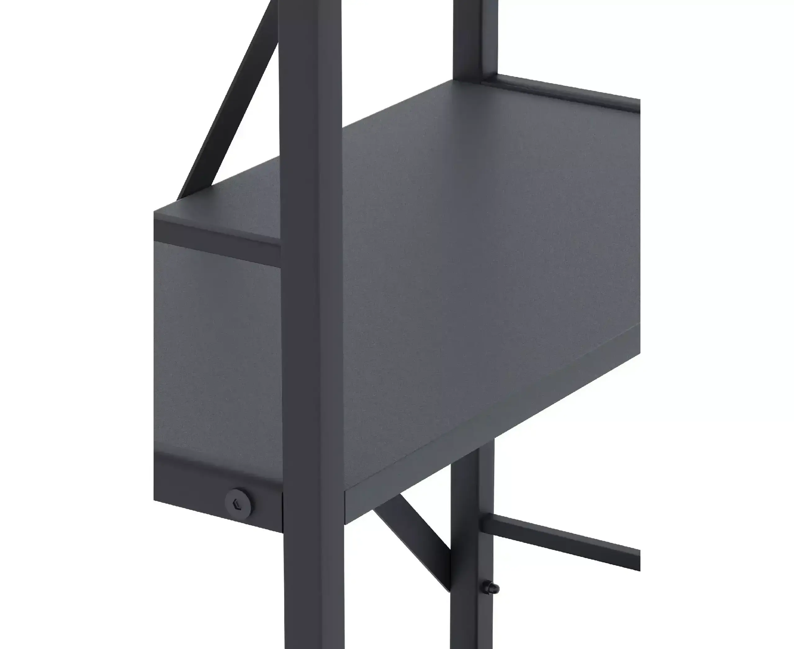Raft metalic Nex Loft 1800x600x240 mm, 6 rafturi, PAL, Anthracite/ Anthracite