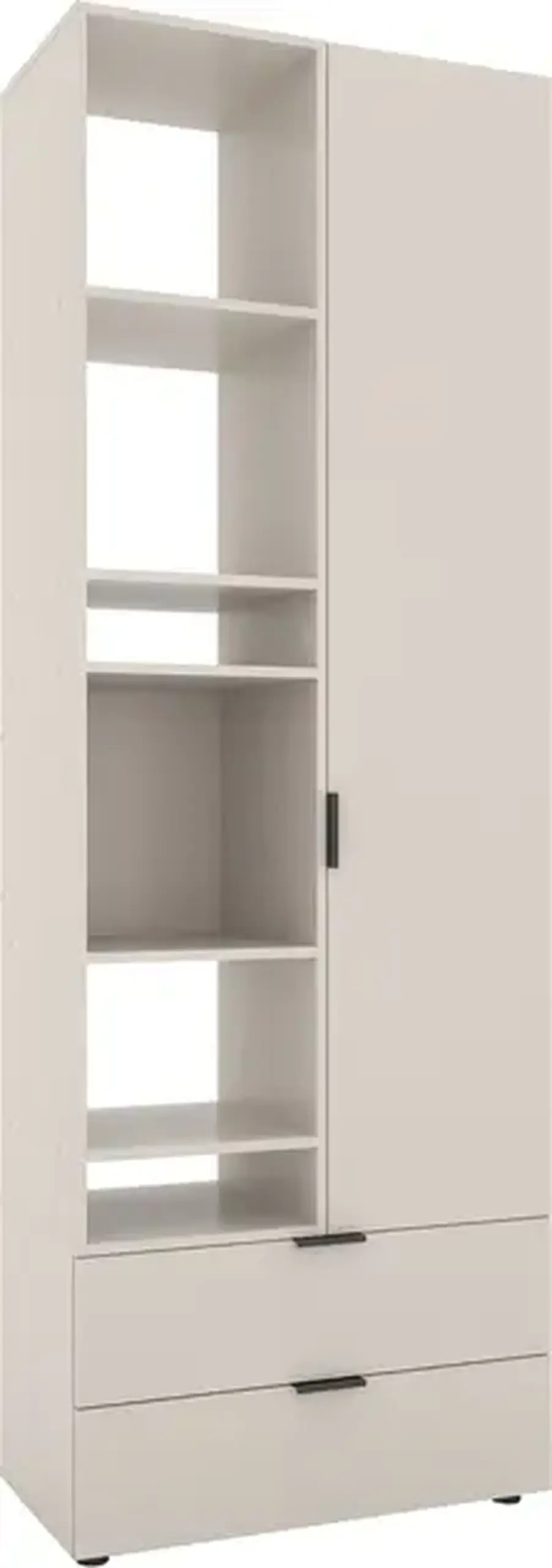 Dulap cu usi batante Nex Home A001L, 800x420x2300 mm, Cashmere