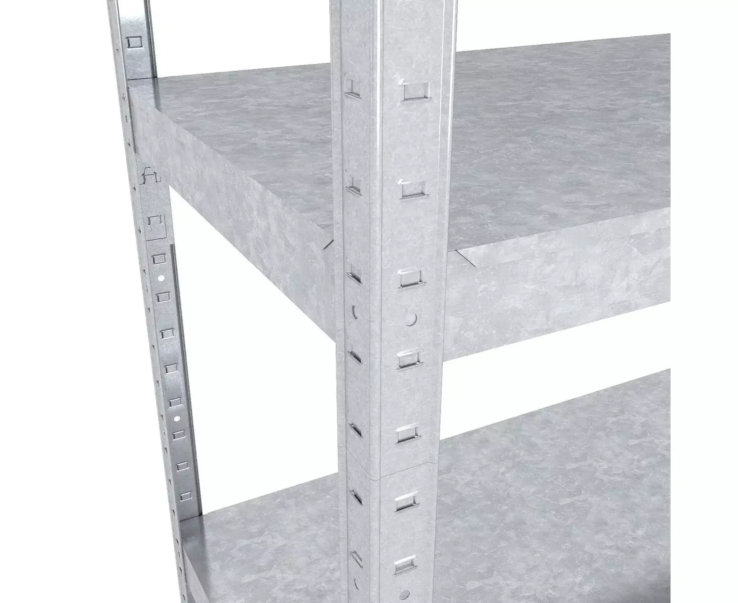 Raft metalic de depozitare Nex Standard 1800x900x400mm, 5 rafturi, metal, galvanizat