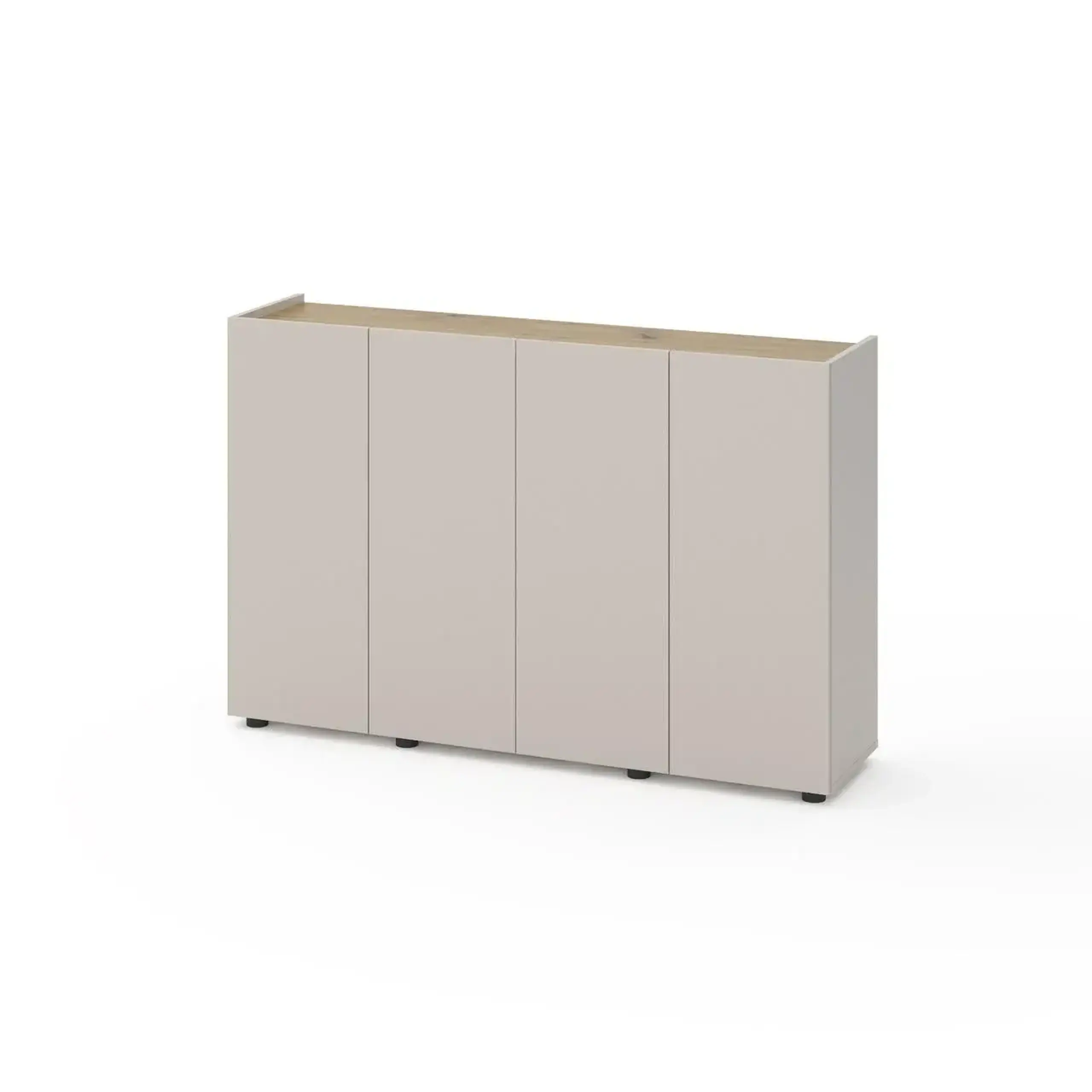 Comoda Nex Home B020, 1400x350x920 mm, PAL, Cashmere/Oak Artisan, NX-00000235