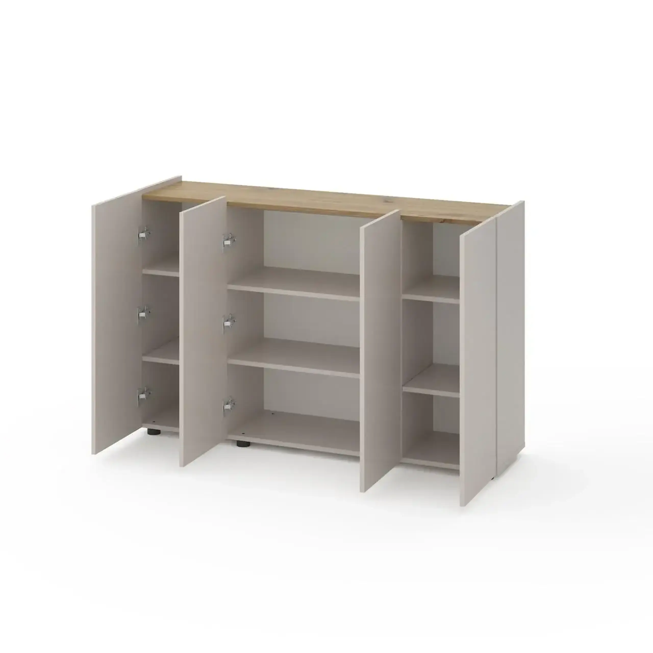 Comoda Nex Home B020, 1400x350x920 mm, PAL, Cashmere/Oak Artisan, NX-00000235