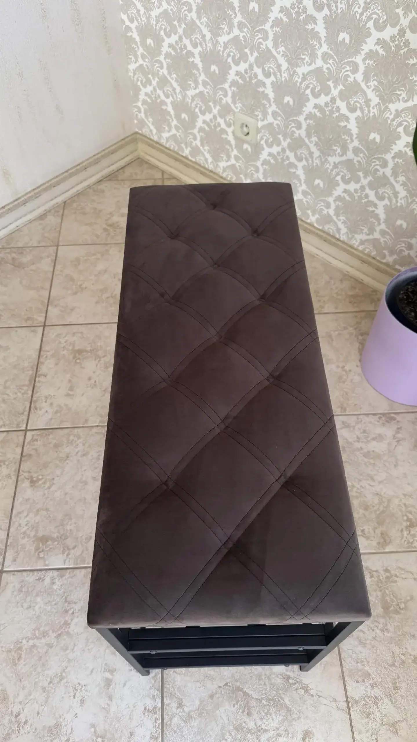 Pantofar cu 3 nivele Nex Home, metal, sarcina 150 kg, 100x32x52 cm, 19 Cafeniu