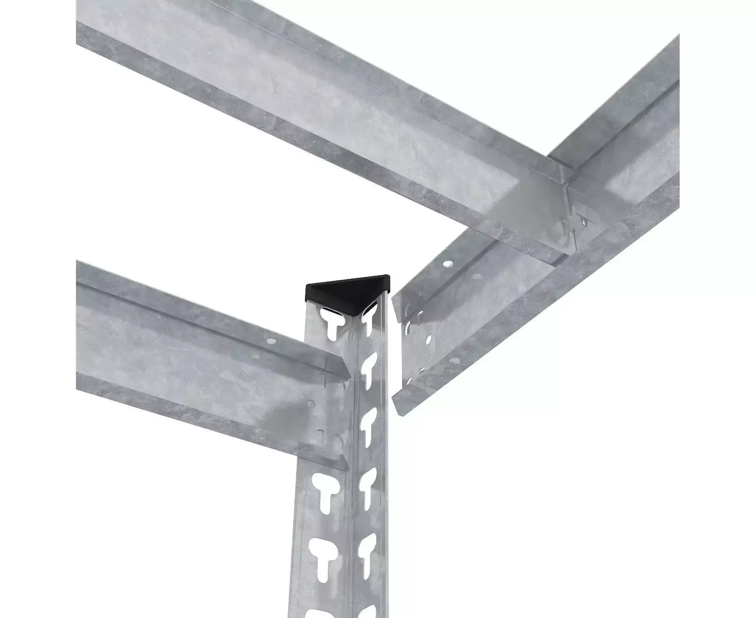 Raft metalic de depozitare Nex Titan 1800x1400x600 mm, 4 rafturi PAL, galvanizat