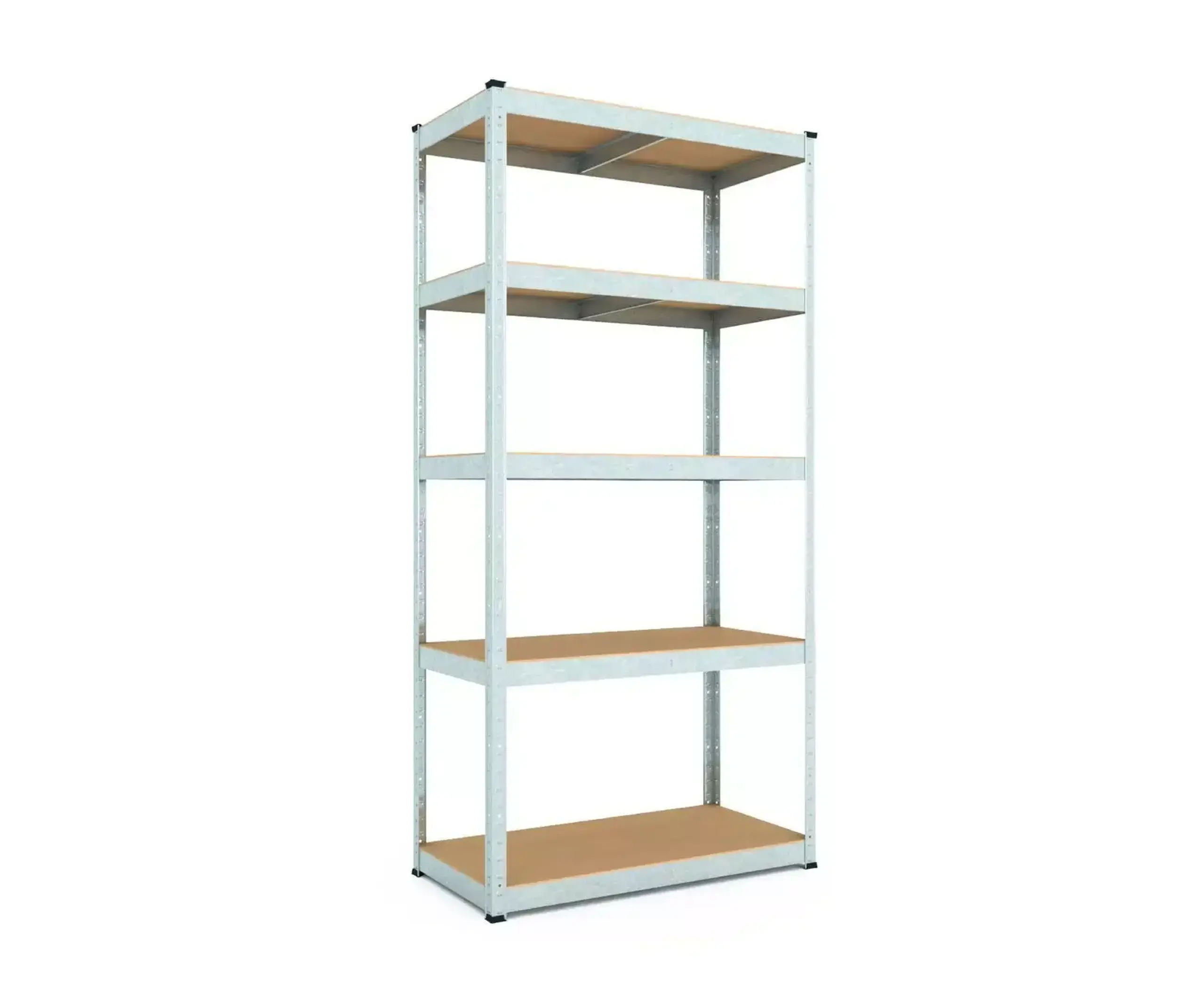 Raft metalic de depozitare Nex Budget 1800x600x400 mm, 5 rafturi MDF, galvanizat