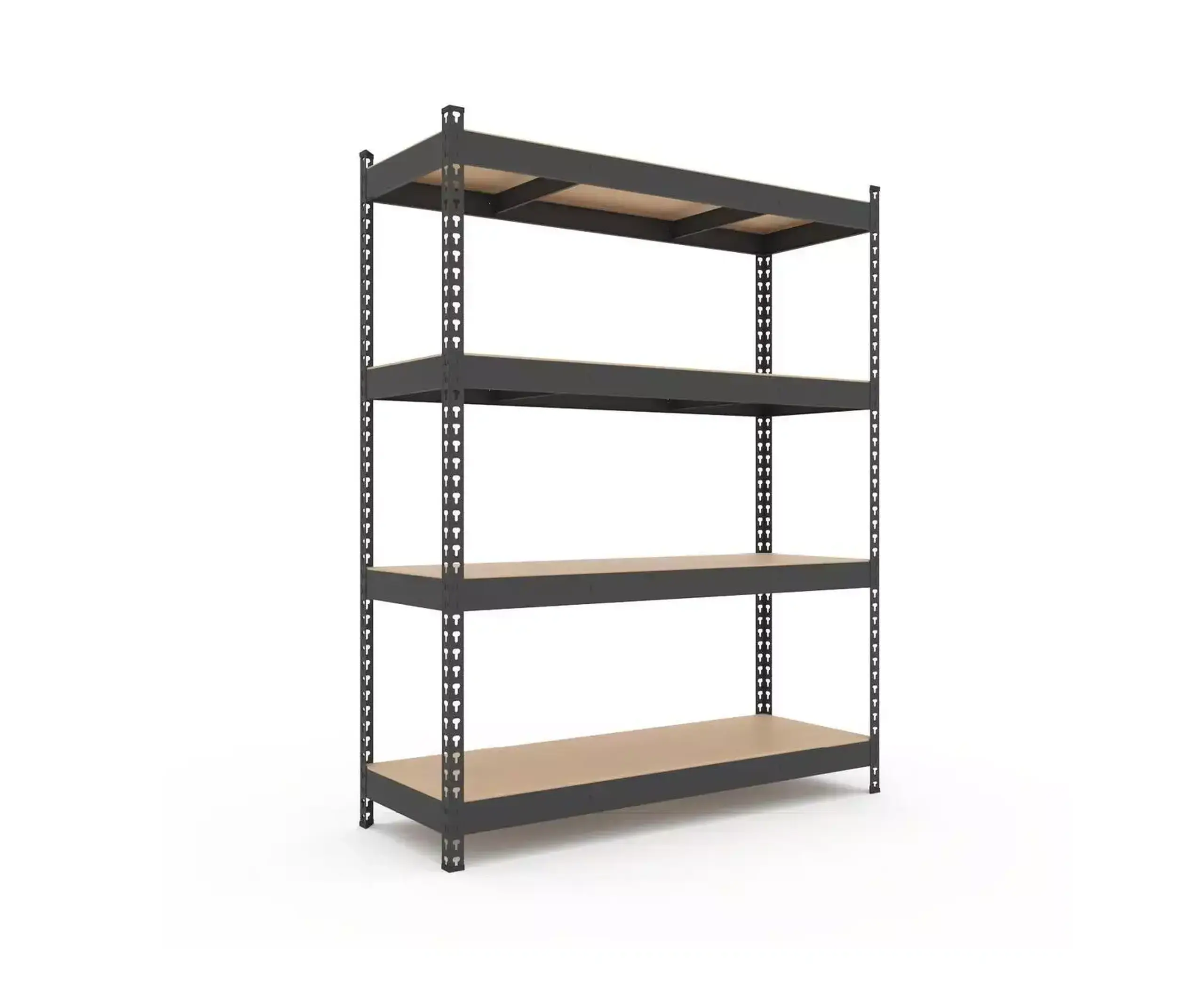 Raft metalic de depozitare Nex Titan 1800x1200x400 mm, 4 rafturi PAL, antracit