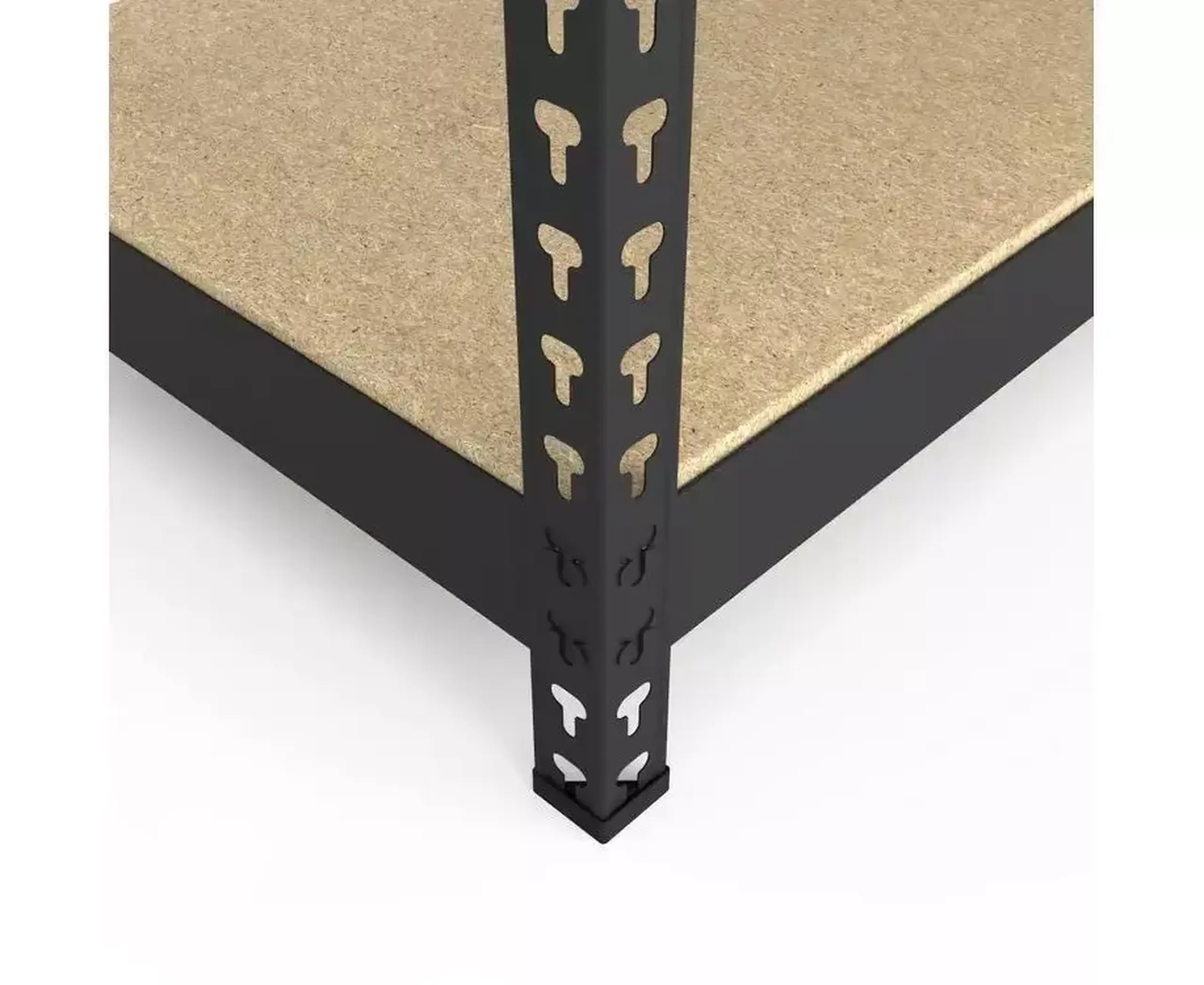 Raft metalic de depozitare Nex Titan 1800x1200x400 mm, 4 rafturi PAL, antracit