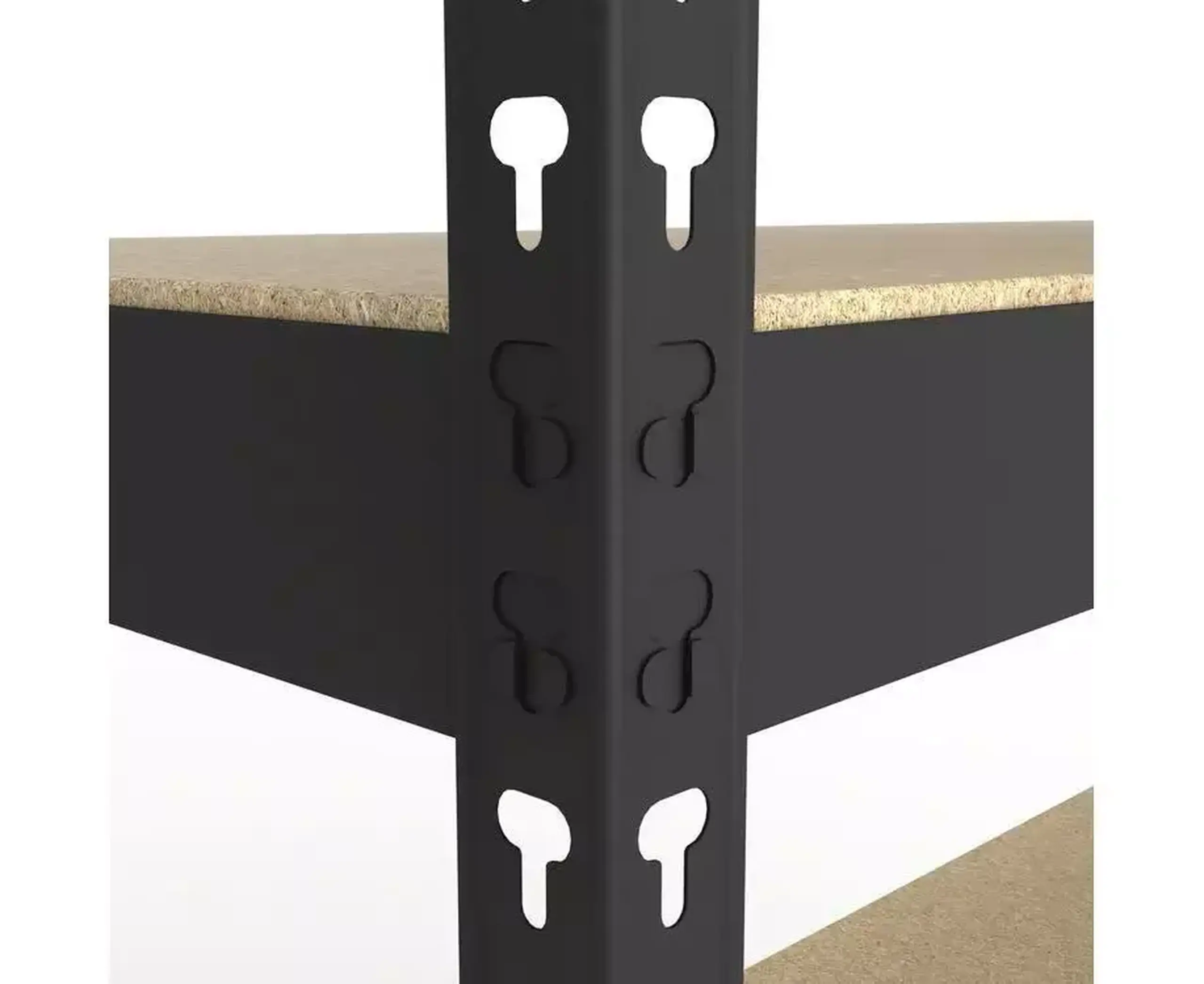 Raft metalic de depozitare Nex Titan 1800x1200x400 mm, 4 rafturi PAL, antracit