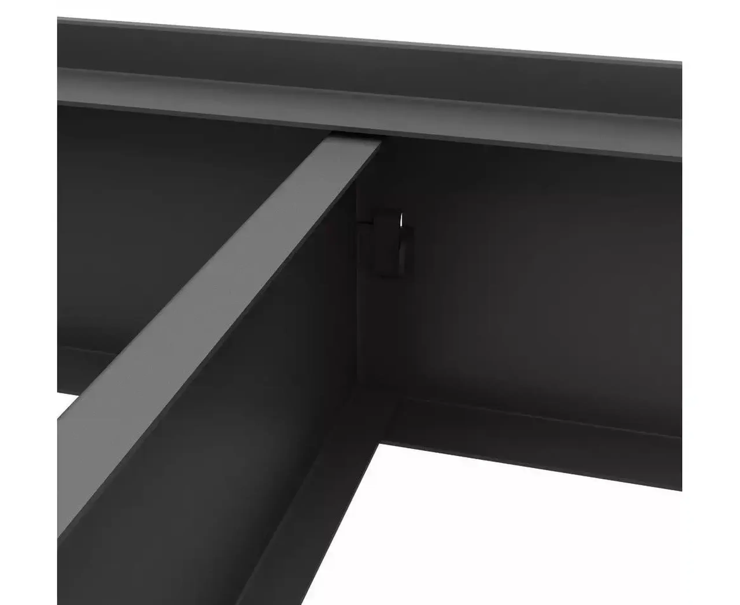 Raft metalic de depozitare Nex Titan 1800x1200x400 mm, 4 rafturi PAL, antracit