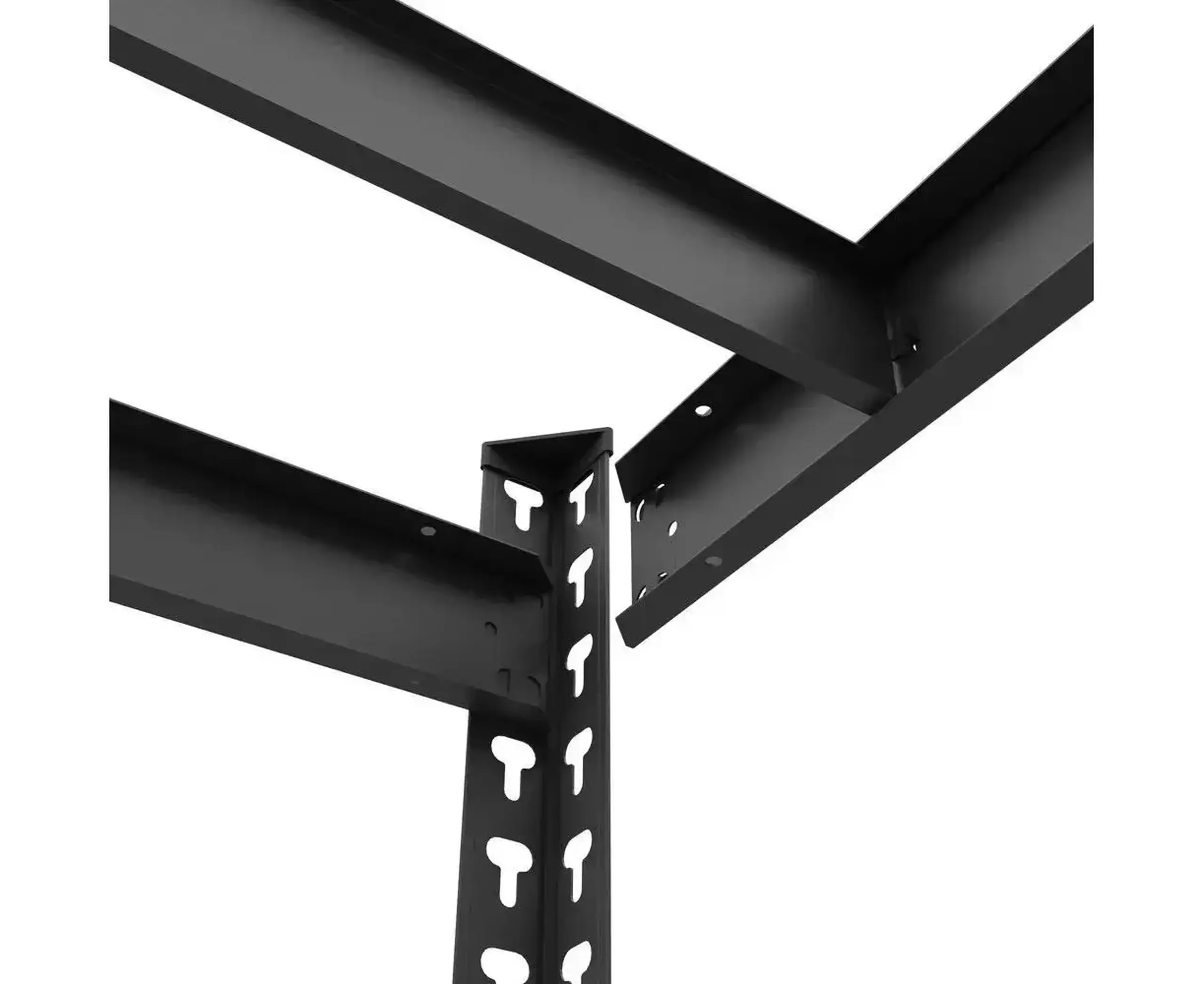 Raft metalic de depozitare Nex Titan 1800x1200x400 mm, 4 rafturi PAL, antracit