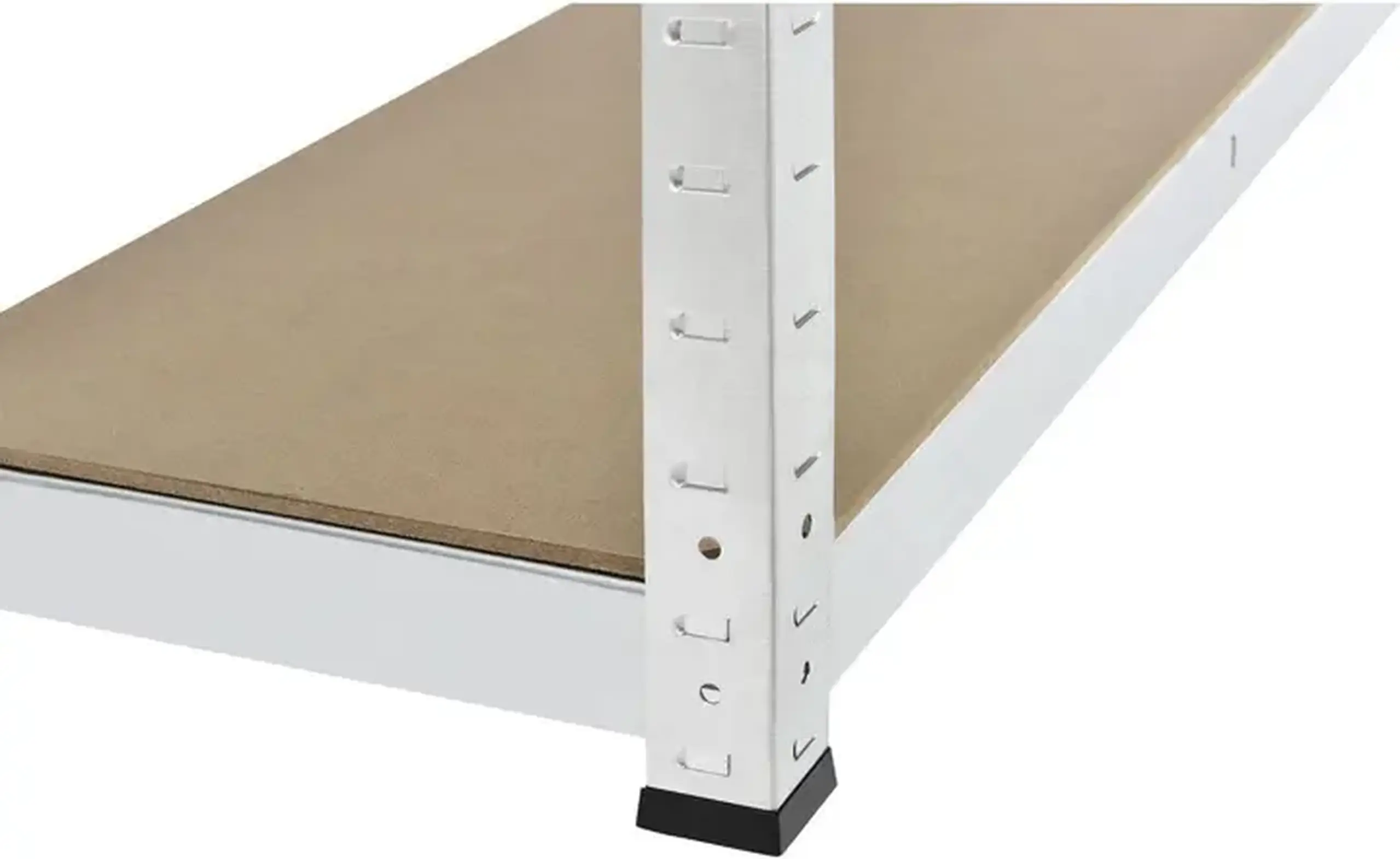 Raft metalic de depozitare Nex Budget 1800x900x400 mm, 5 rafturi MDF, galvanizat