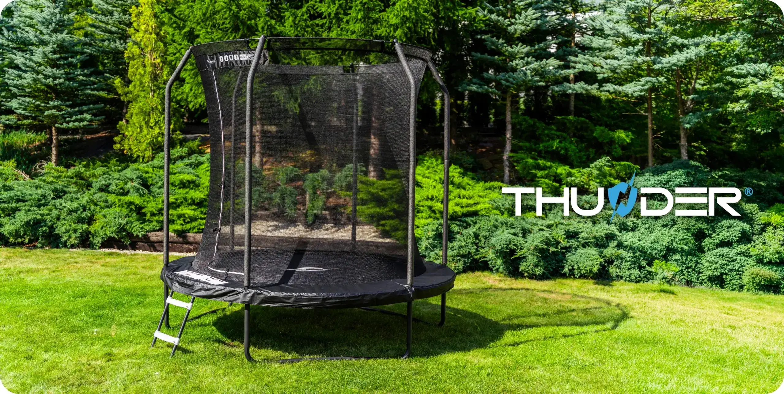 Trambulina de gradina pentru copii THUNDER INSIDE ELITE 6FT (183cm) Black
