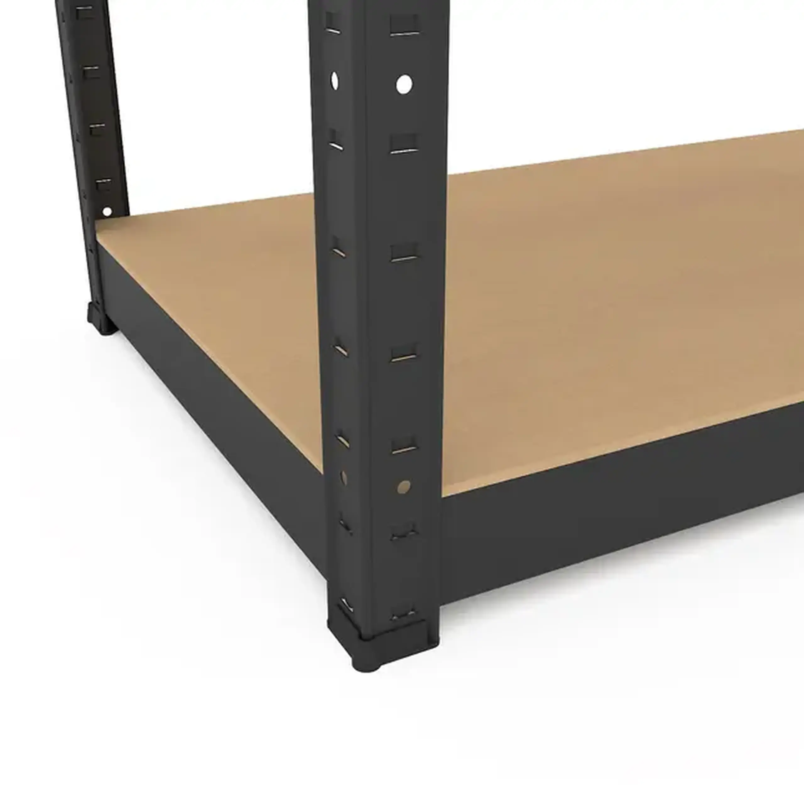 Raft metalic de depozitare Nex Budget 1800x900x400 mm, 5 rafturi MDF, antracit