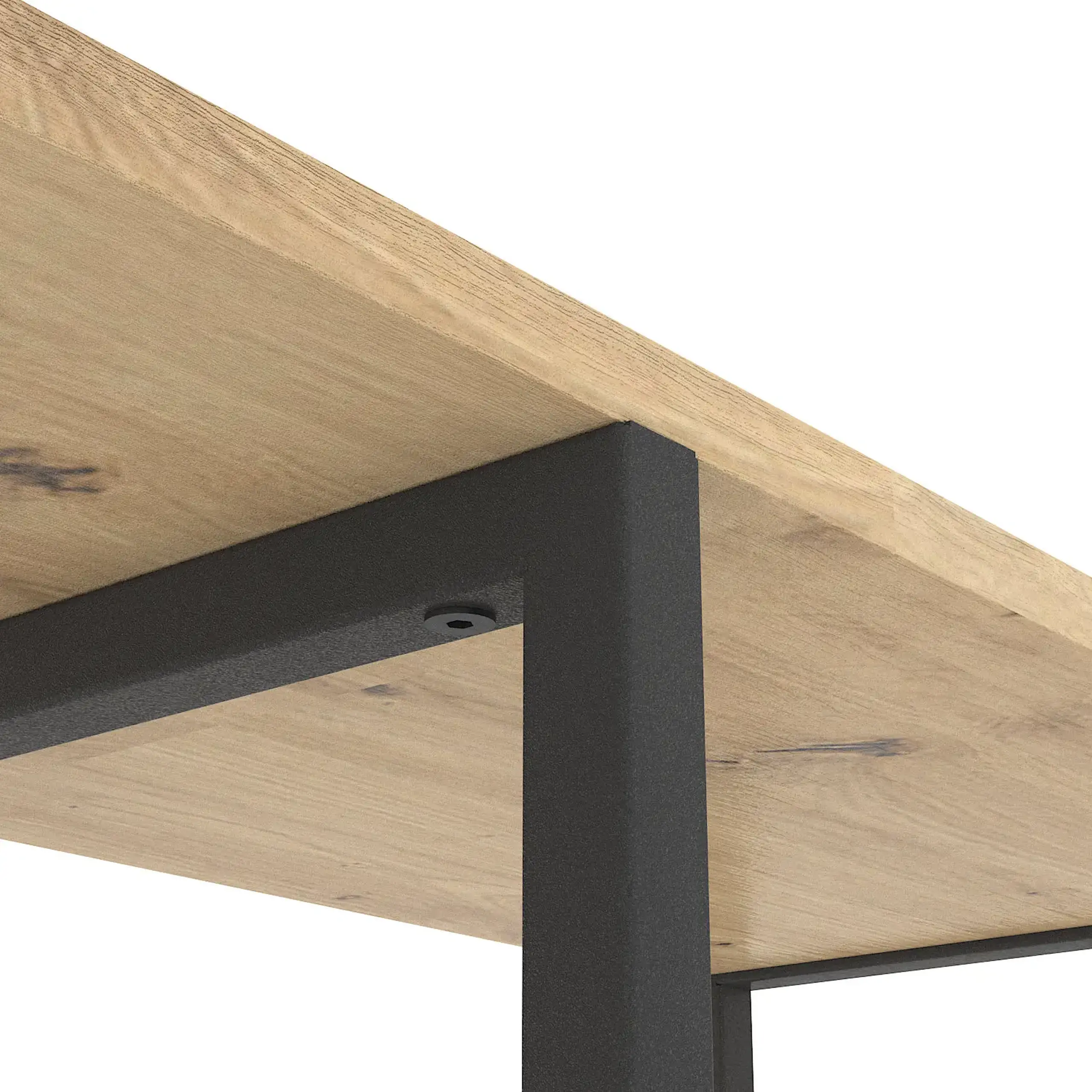 Raft metalic Nex Loft Cascade 1090x700x300 mm, 5 rafturi, PAL, Antracite / Oak Artisan