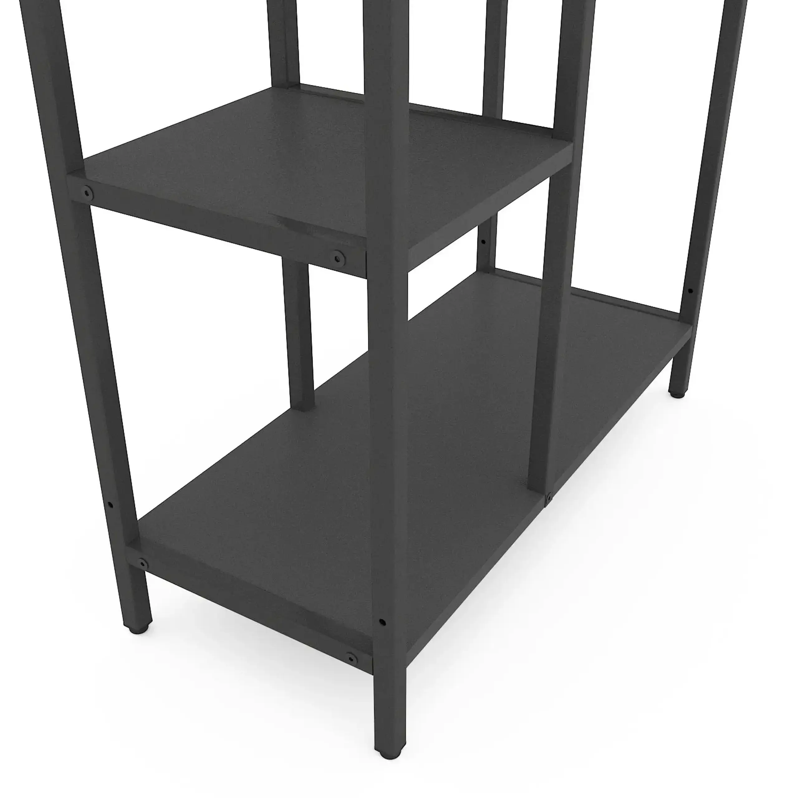 Raft metalic Nex Loft Cascade 1090x700x300 mm, 5 rafturi, PAL, Antracite / Antracite