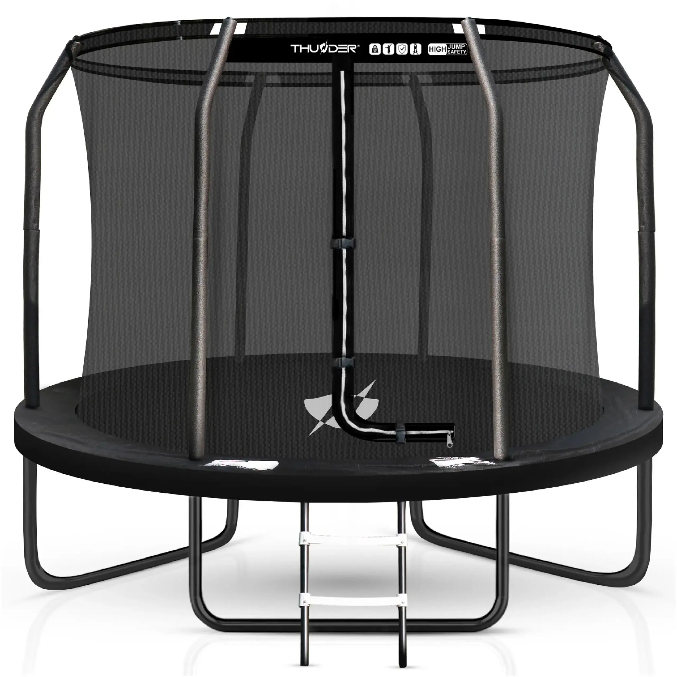 Trambulina de gradina pentru copii THUNDER INSIDE ELITE 8FT (244cm) Black