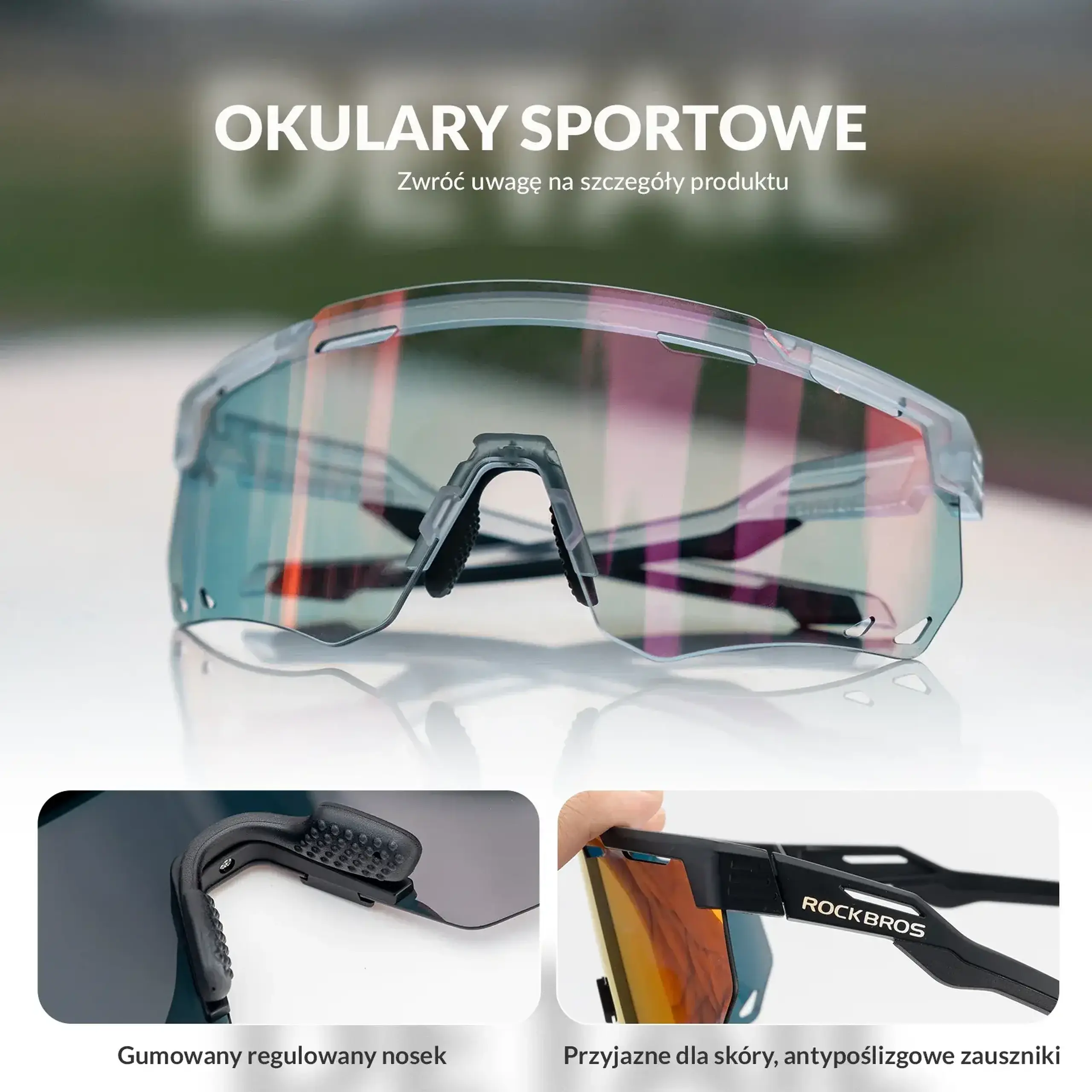 Ochelari de soare pentru ciclism polarizati ROCKBROS - 14110013001