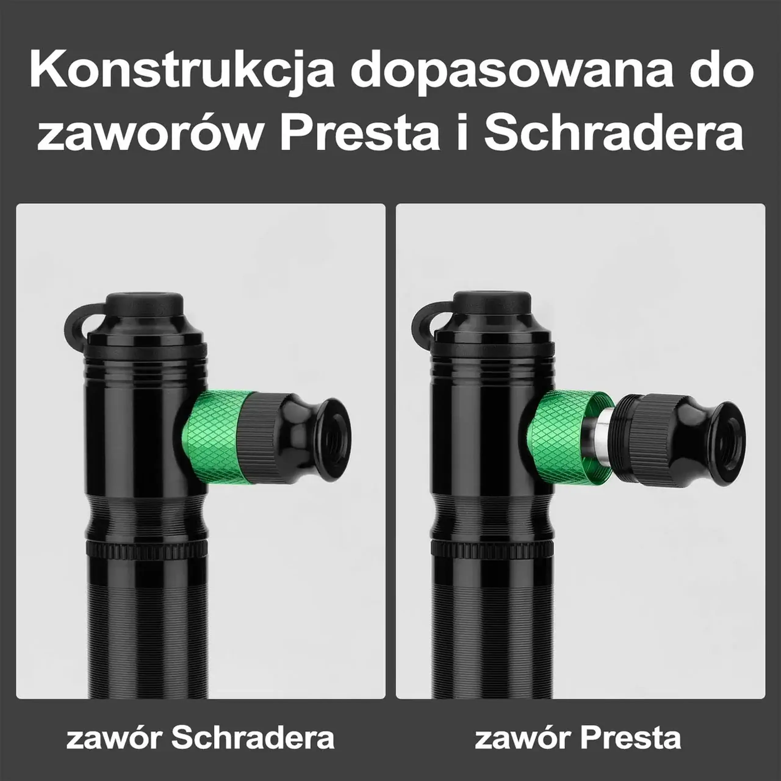 Pompa pentru bicicleta din aluminiu ROCKBROS, 110 PSI - 42320001001