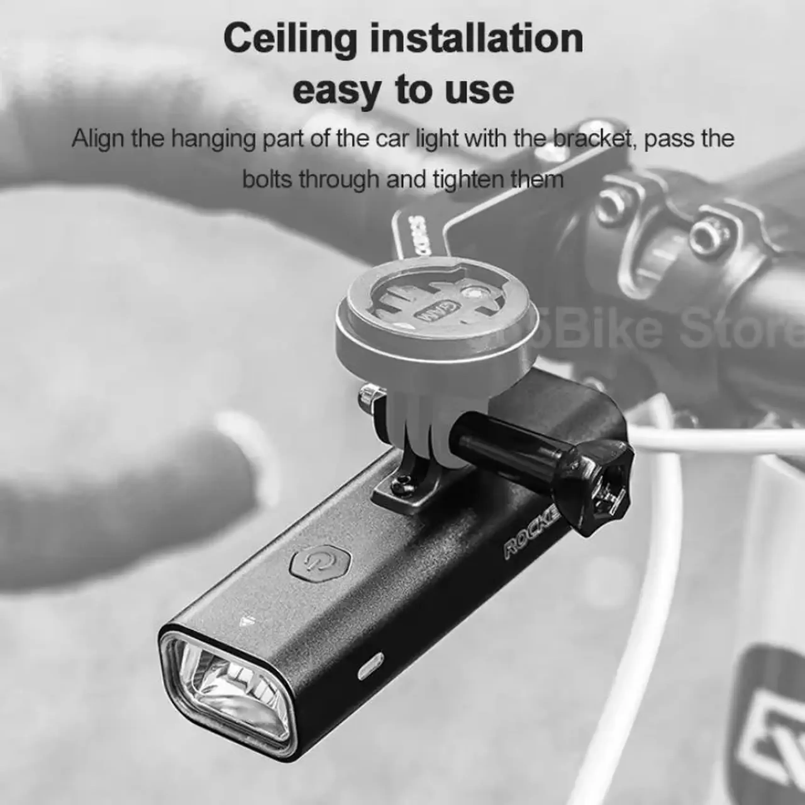 Lanterna frontala pentru bicicleta ROCKBROS 400LM - 24310010001