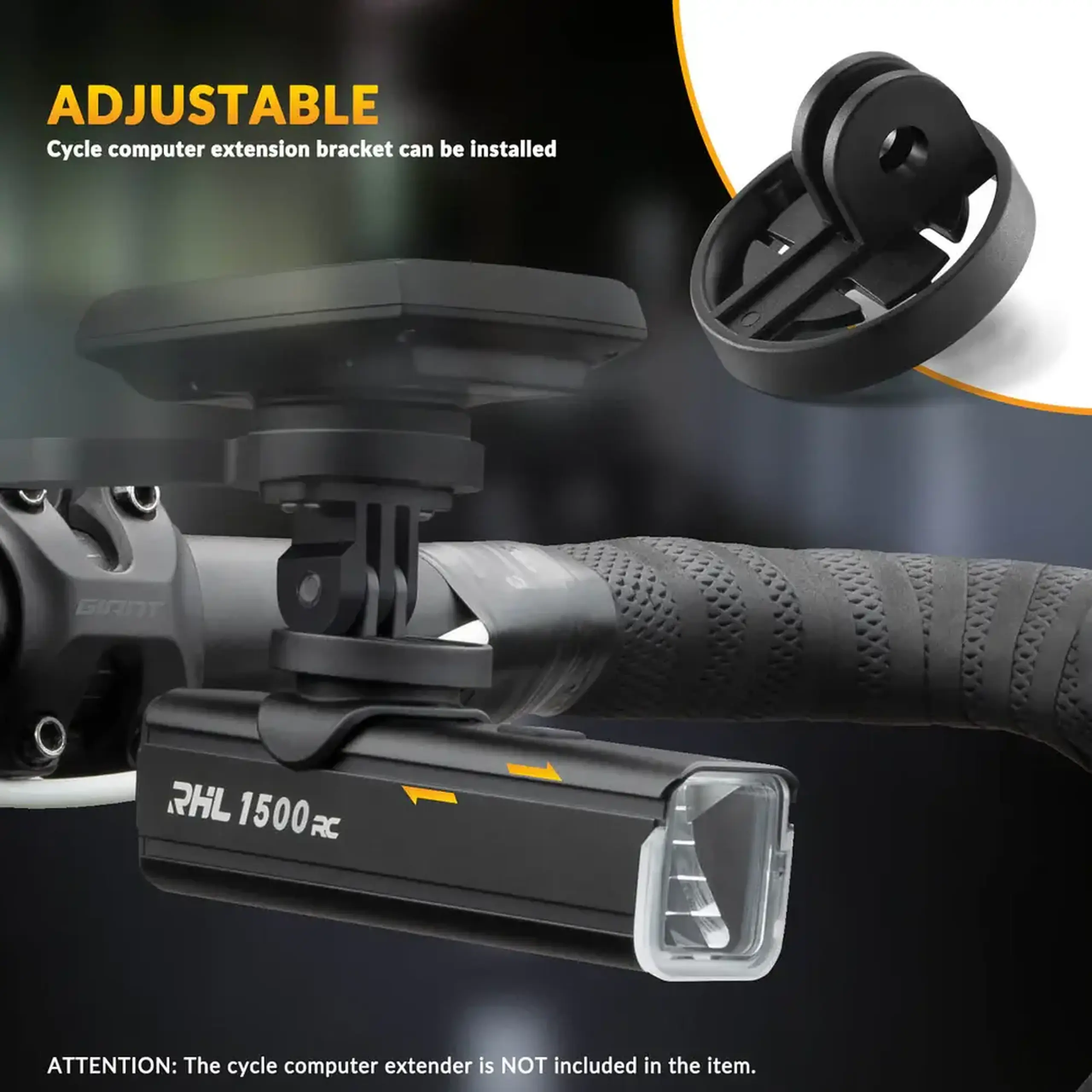Lanterna frontala pentru bicicleta ROCKBROS 1500LM - 24310008001