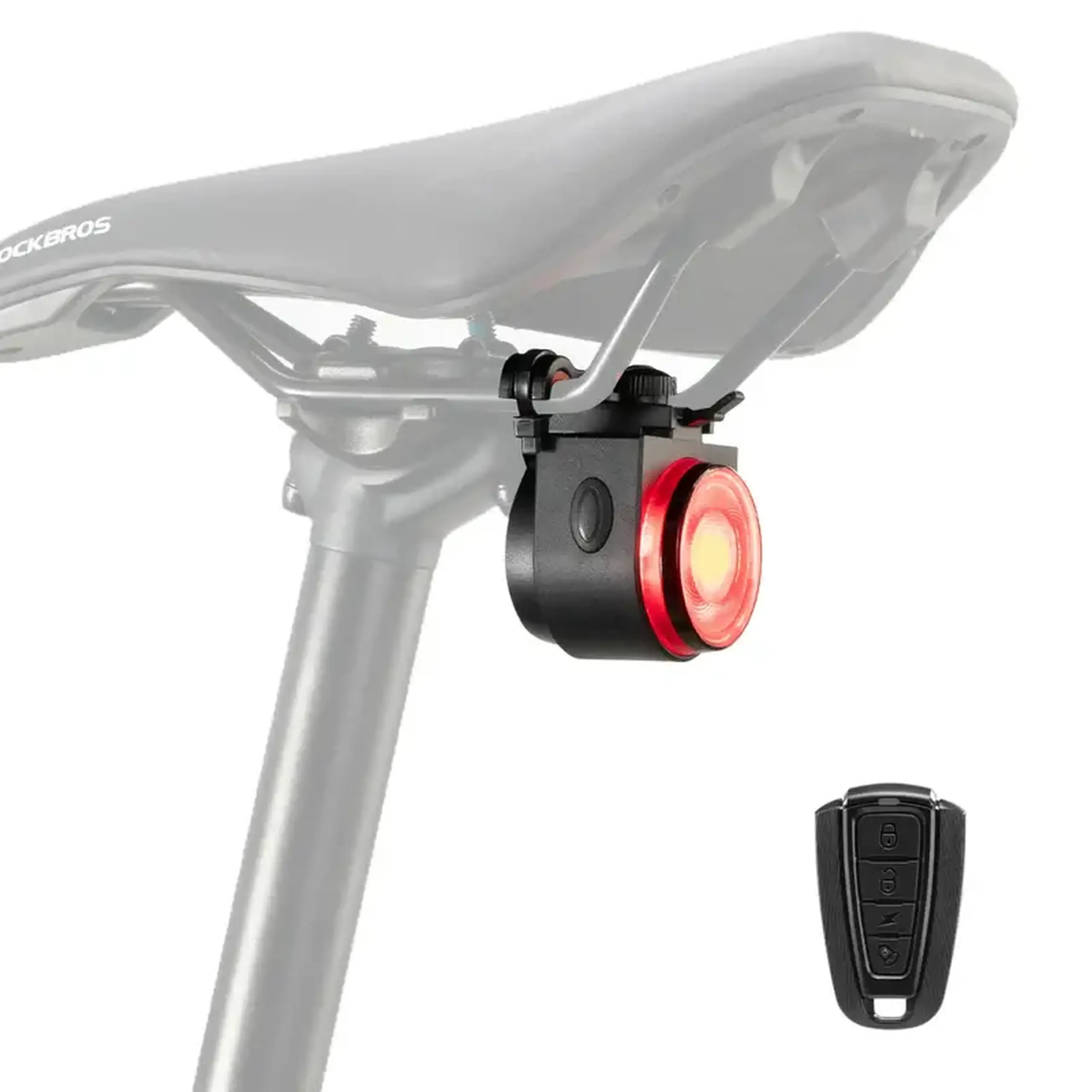 Lanterna spate pentru bicicleta ROCKBROS A8Pro, cu claxon - 340014001