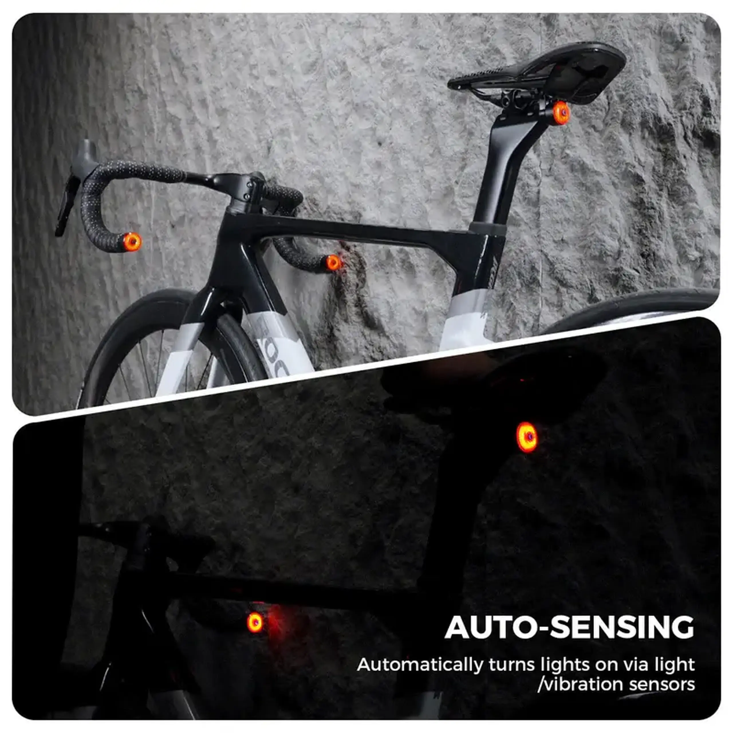 Lanterna spate pentru bicicleta ROCKBROS RO, ROLL OVER - 24120010001