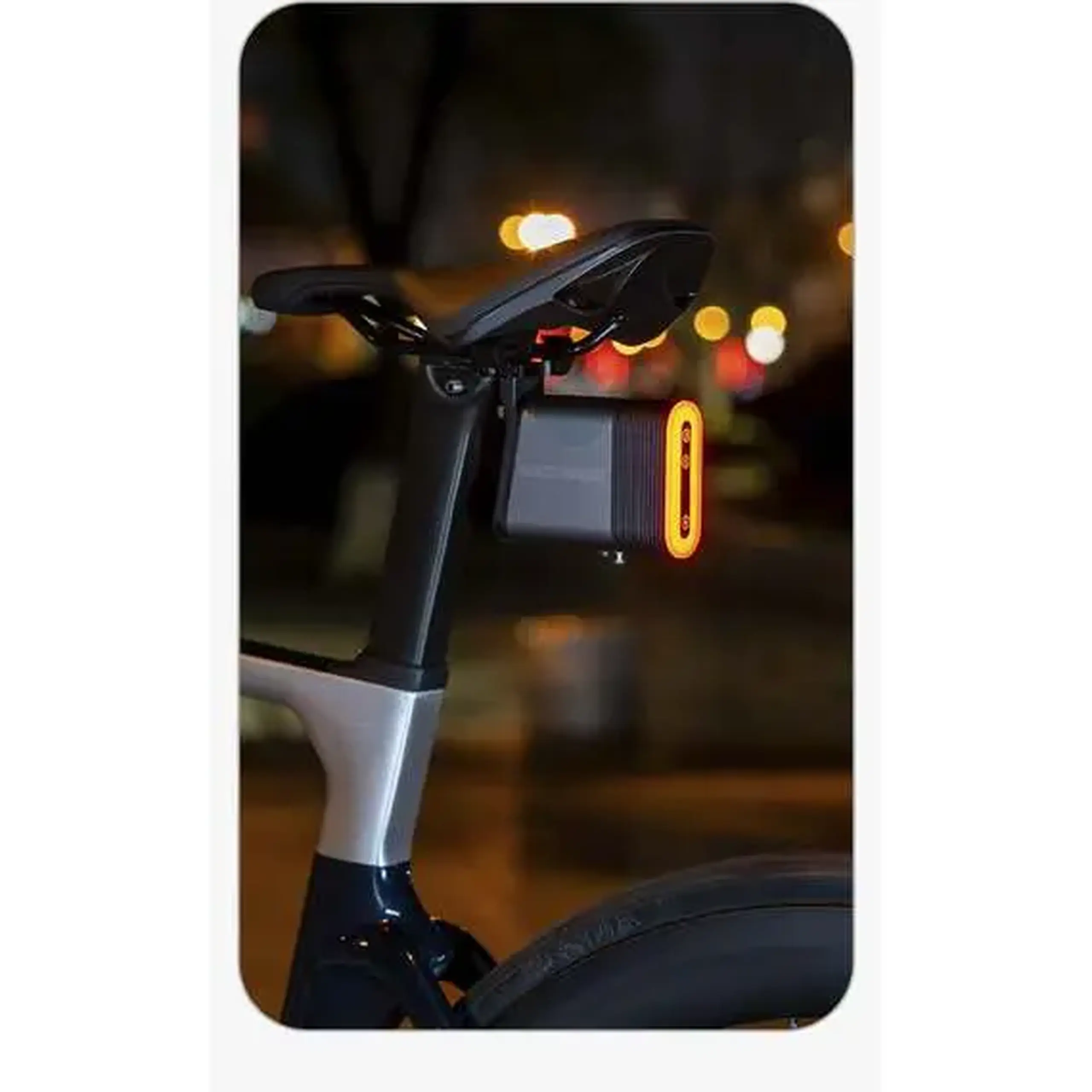 Lanterna spate pentru bicicleta ROCKBROS REX02, cu cablu antifurt -24720007001