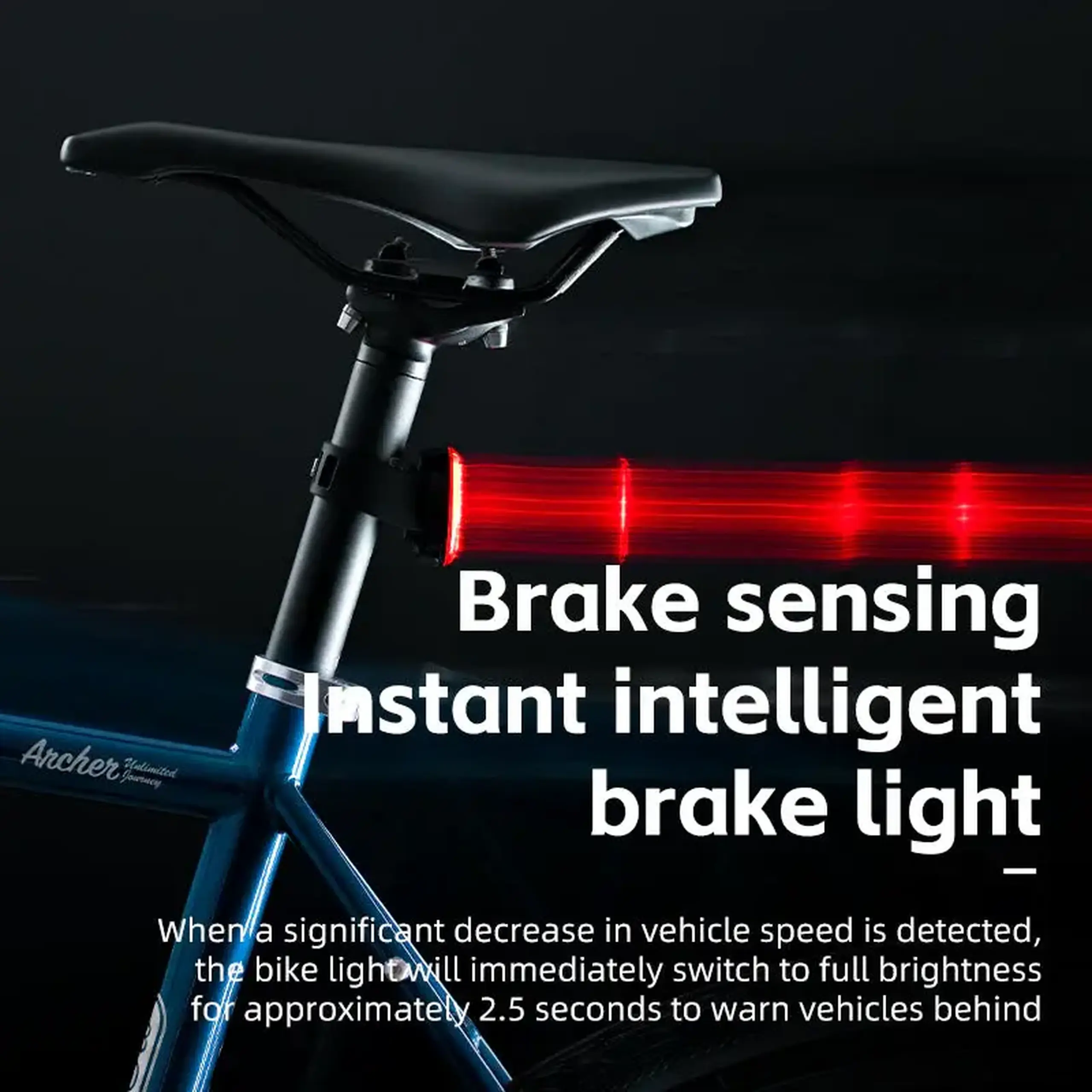 Lanterna spate pentru bicicleta ROCKBROS LT-RR100 - 24720004001
