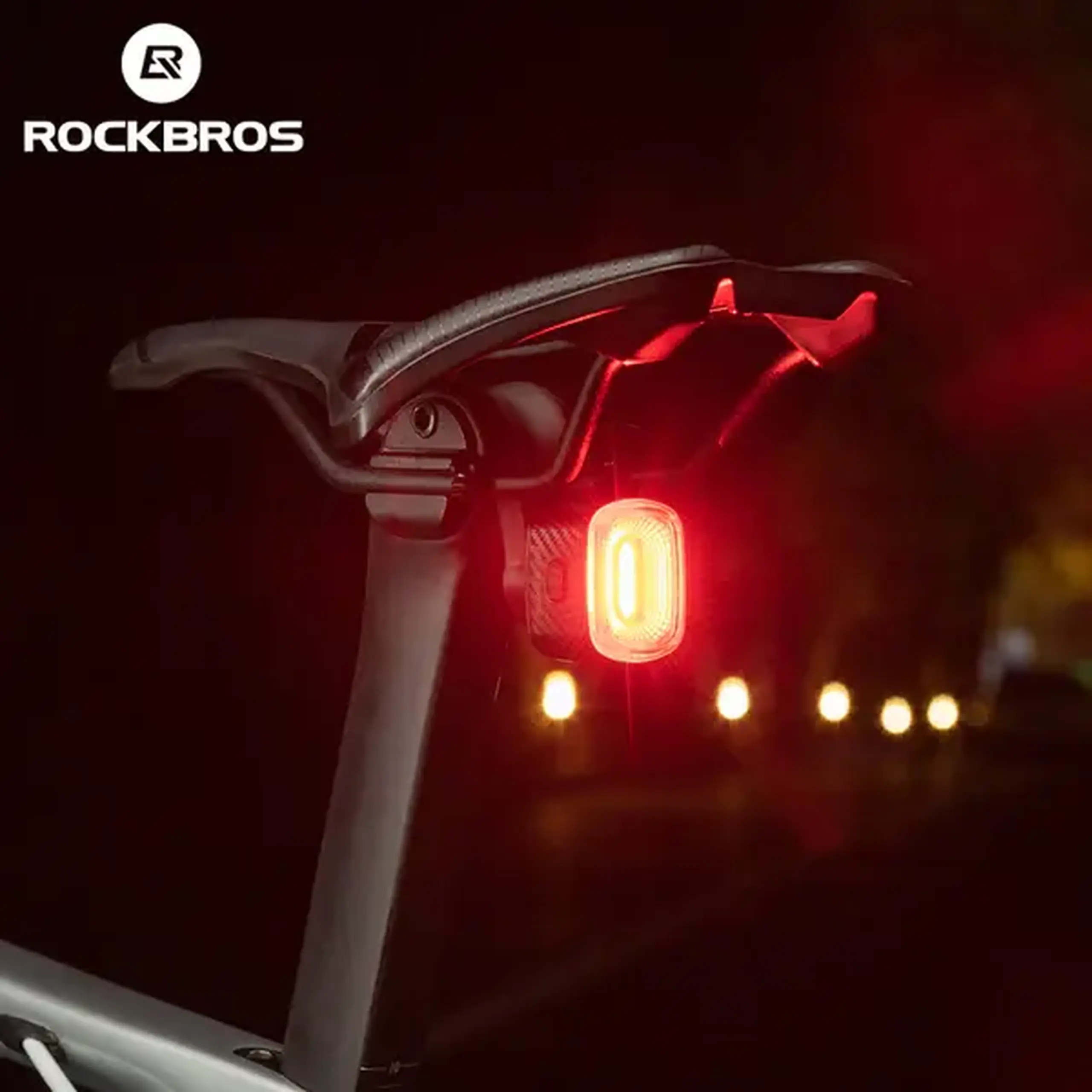 Lanterna spate pentru bicicleta ROCKBROS Q2 Samurai, 5 moduri de lumina - Q2