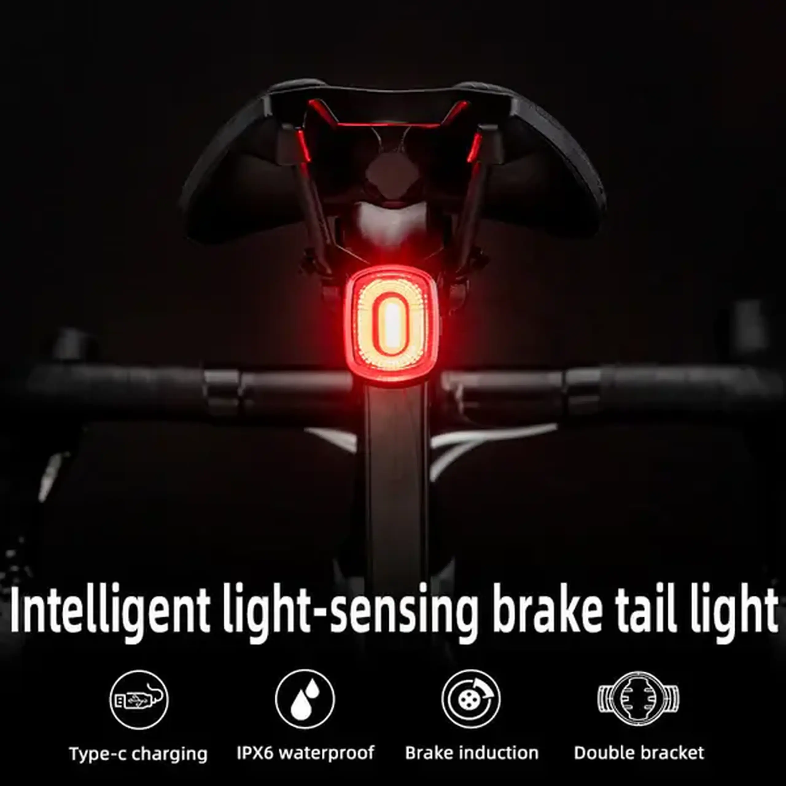 Lanterna spate pentru bicicleta ROCKBROS Q2S Samurai - Q2S