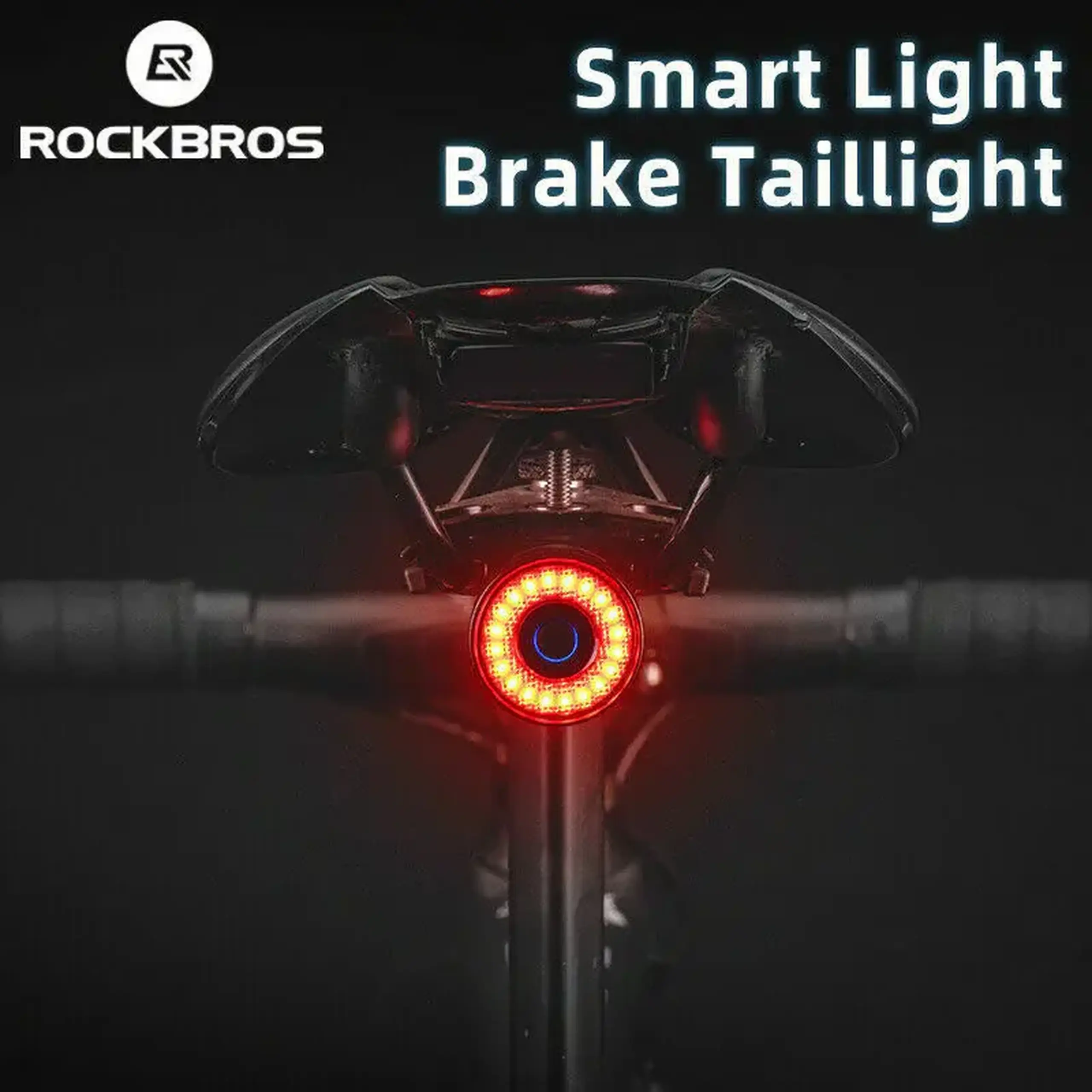 Lanterna spate pentru bicicleta ROCKBROS Q3 Samurai, cu senzor de franare - Q3
