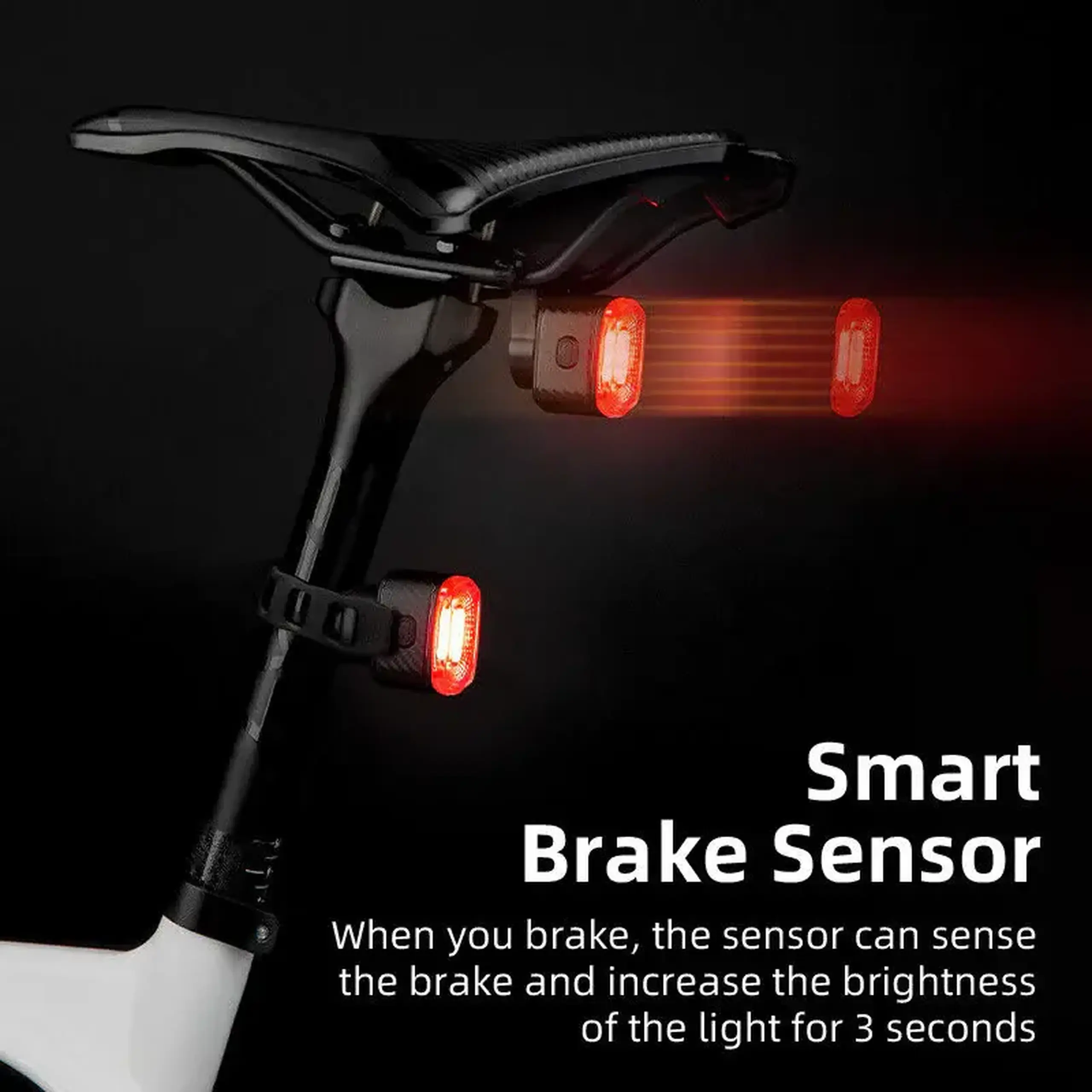 Lanterna spate pentru bicicleta ROCKBROS Q4 Samurai - Q4
