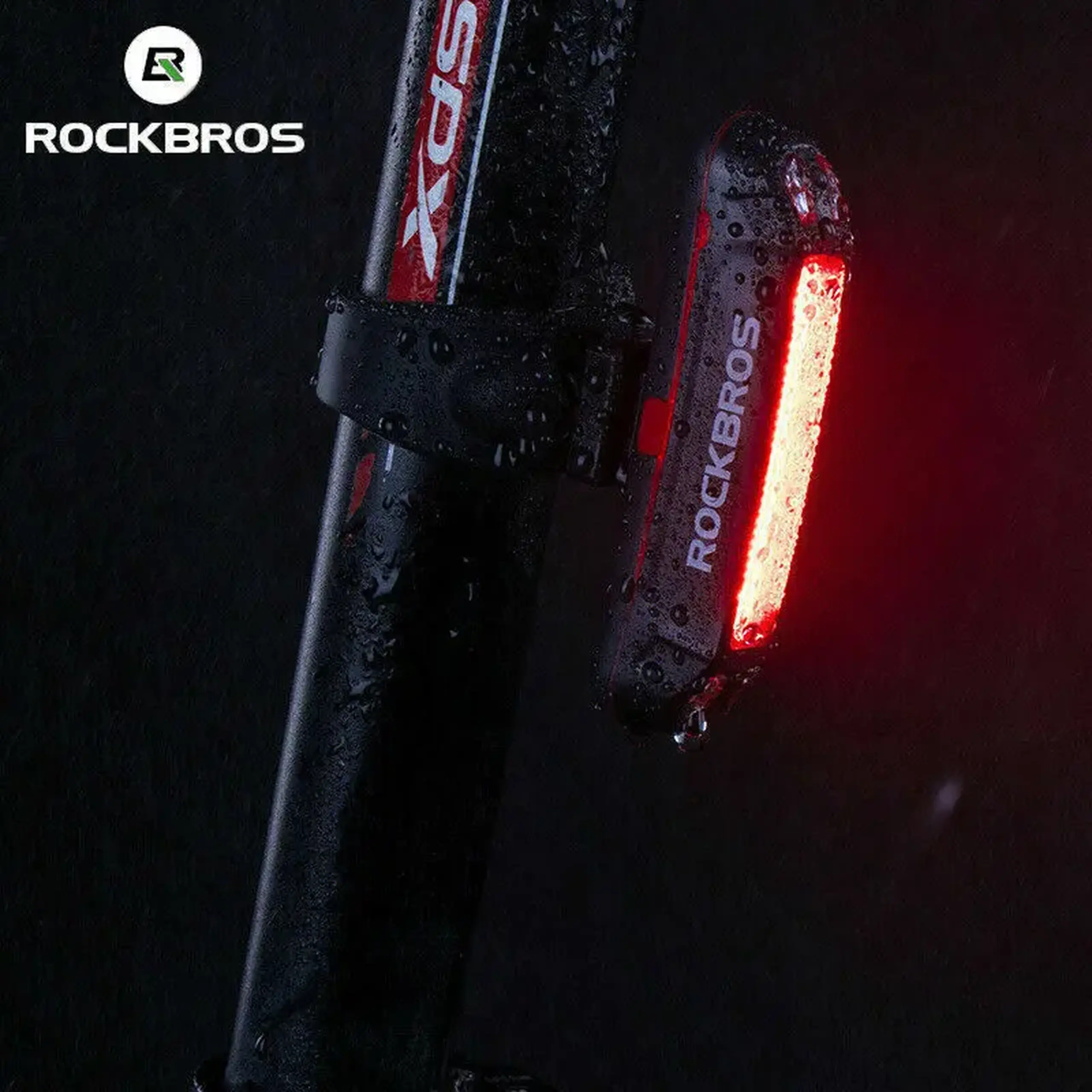 Lanterna spate pentru bicicleta ROCKBROS, 6 moduri de iluminare - A54BK