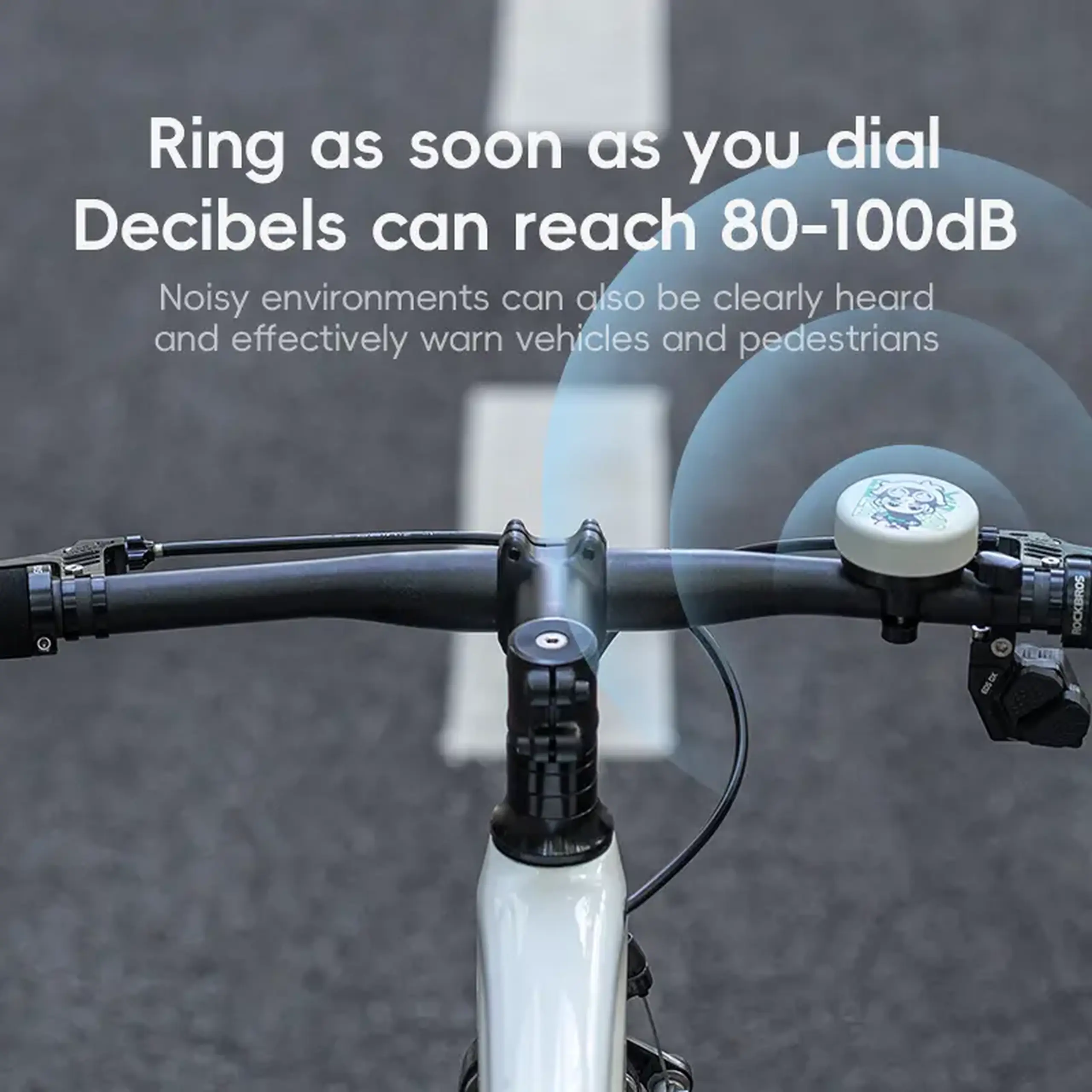 Sonerie pentru bicicleta ROCKBROS, pentru copii, print - 340006003