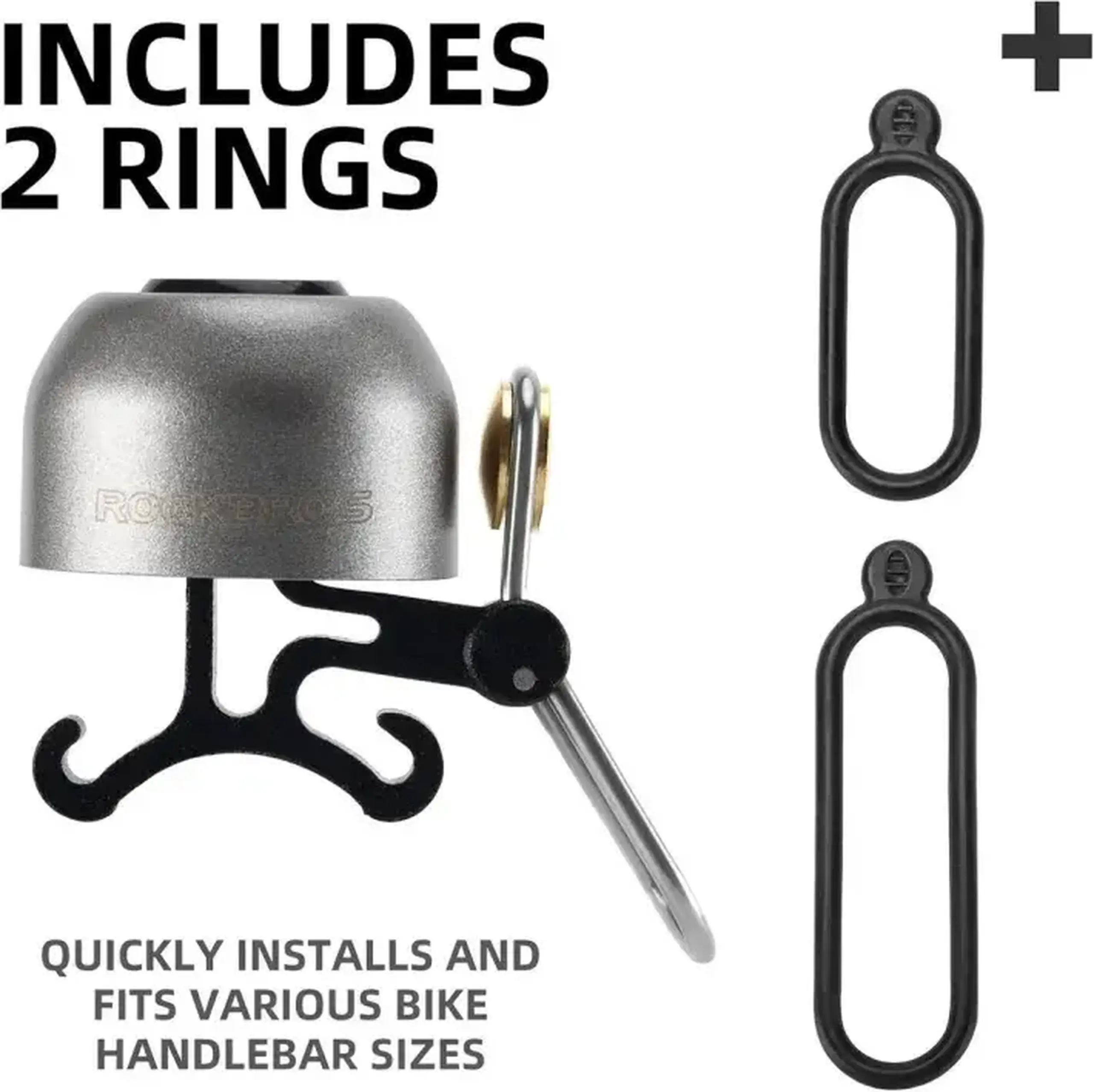 Sonerie pentru bicicleta ROCKBROS 2024-1A, argintiu - 340001002
