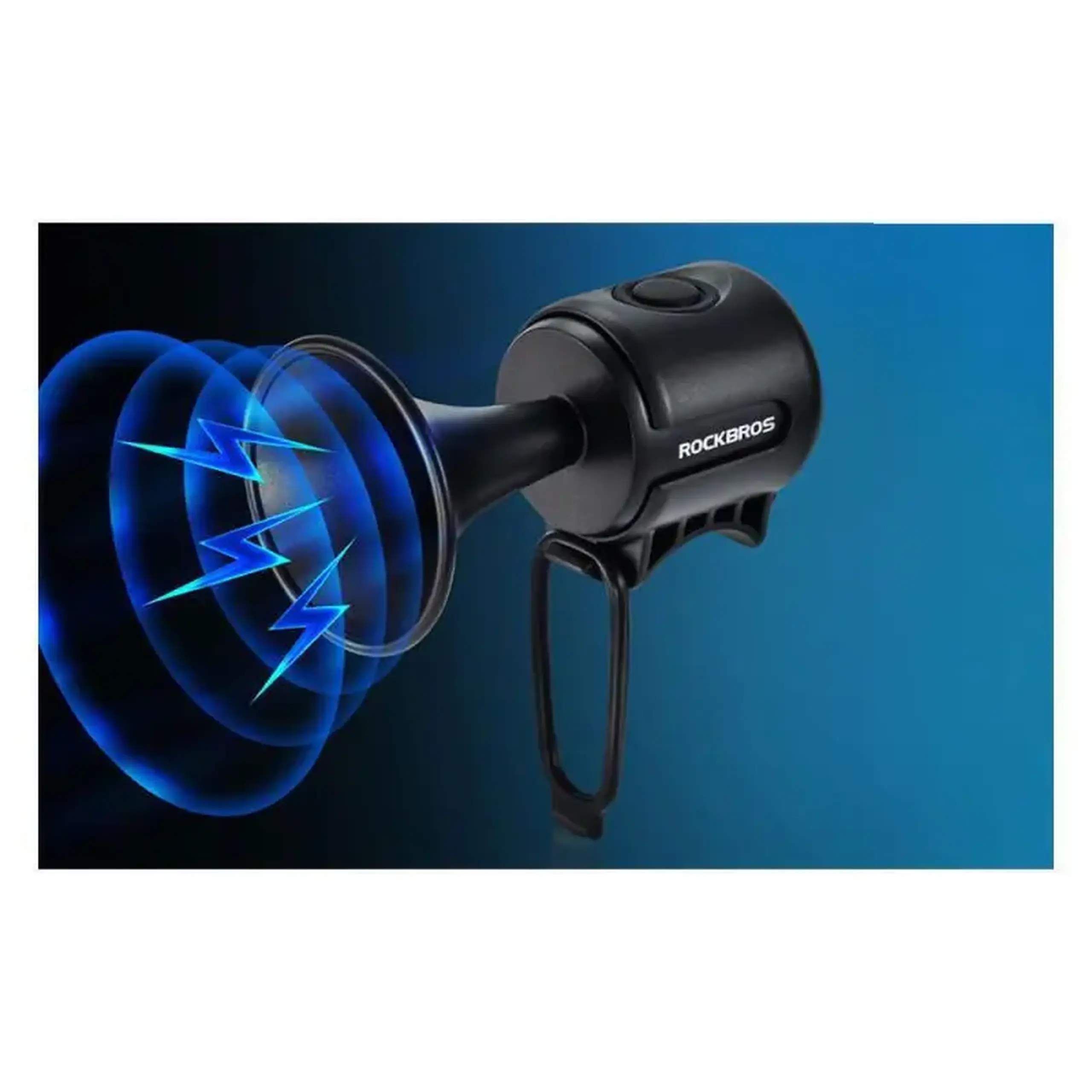 Sonerie pentru bicicleta ROCKBROS, tip claxon, albastru - 34210002002