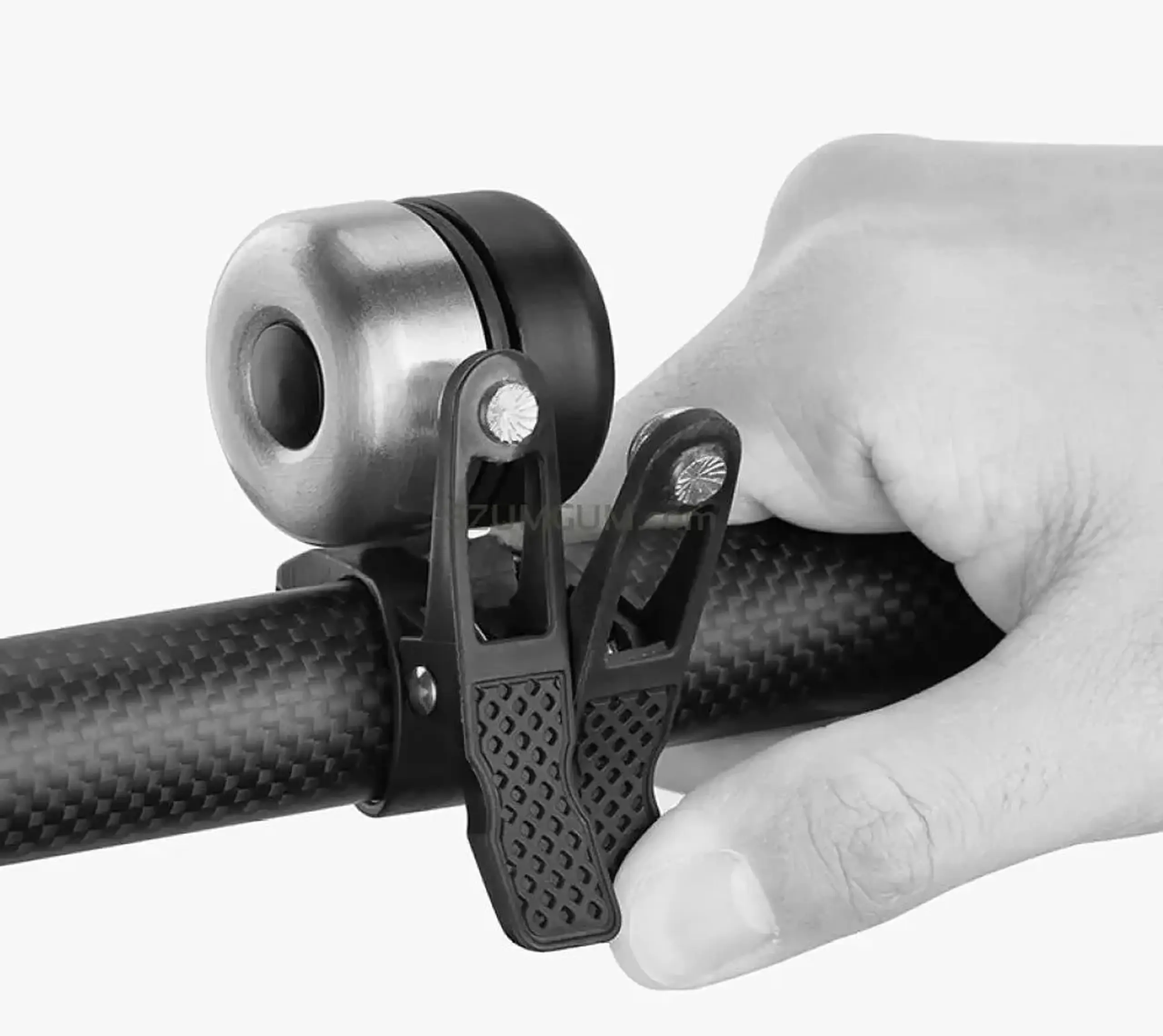Sonerie pentru bicicleta ROCKBROS Retro din alama, negru/argintiu - 2019-1BBS