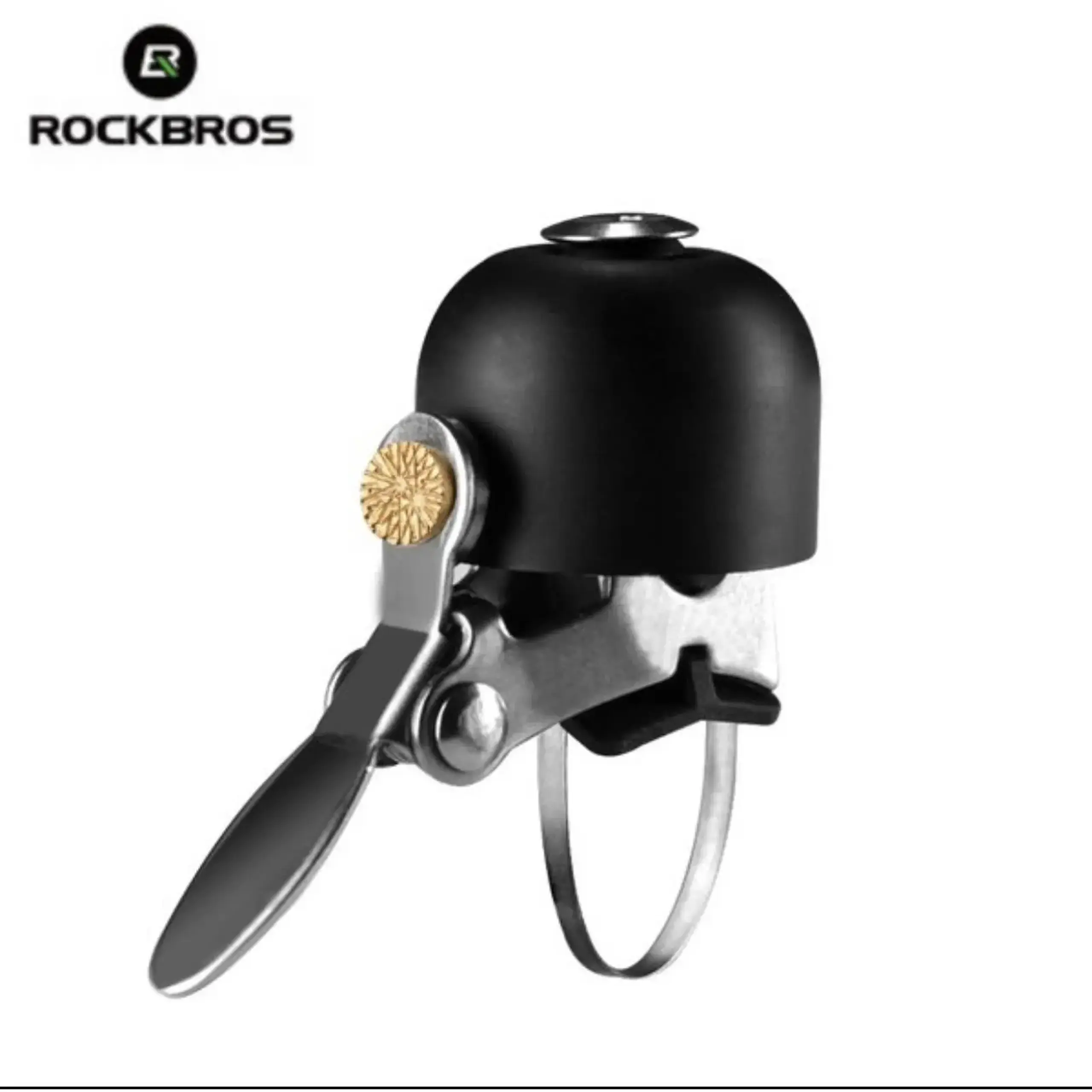Sonerie pentru bicicleta din Otel Inoxidabil ROCKBROS, negru - 2016-1ABK