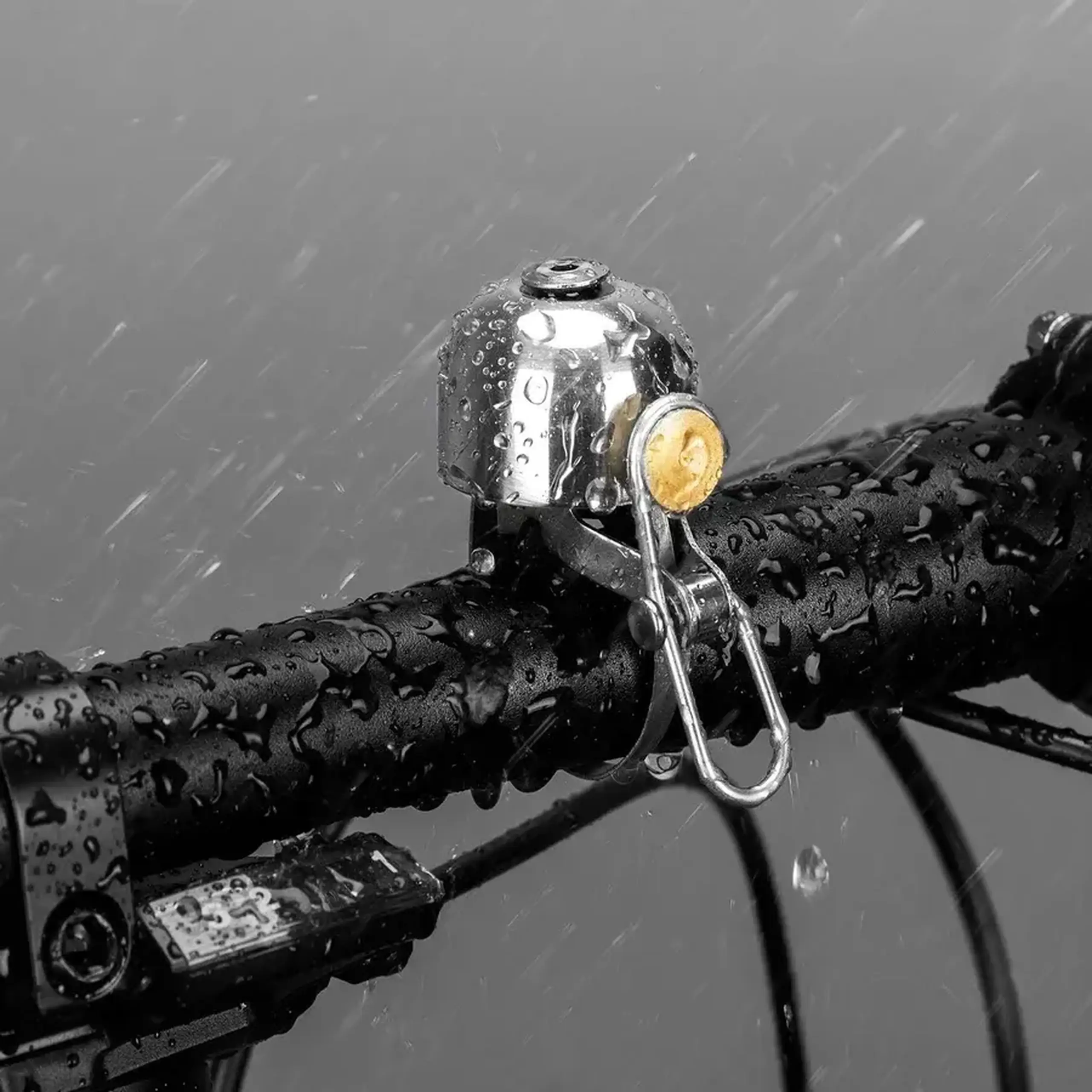 Sonerie pentru bicicleta din Otel Inoxidabil ROCKBROS Clasic, argintiu deschis - 15-1BLS
