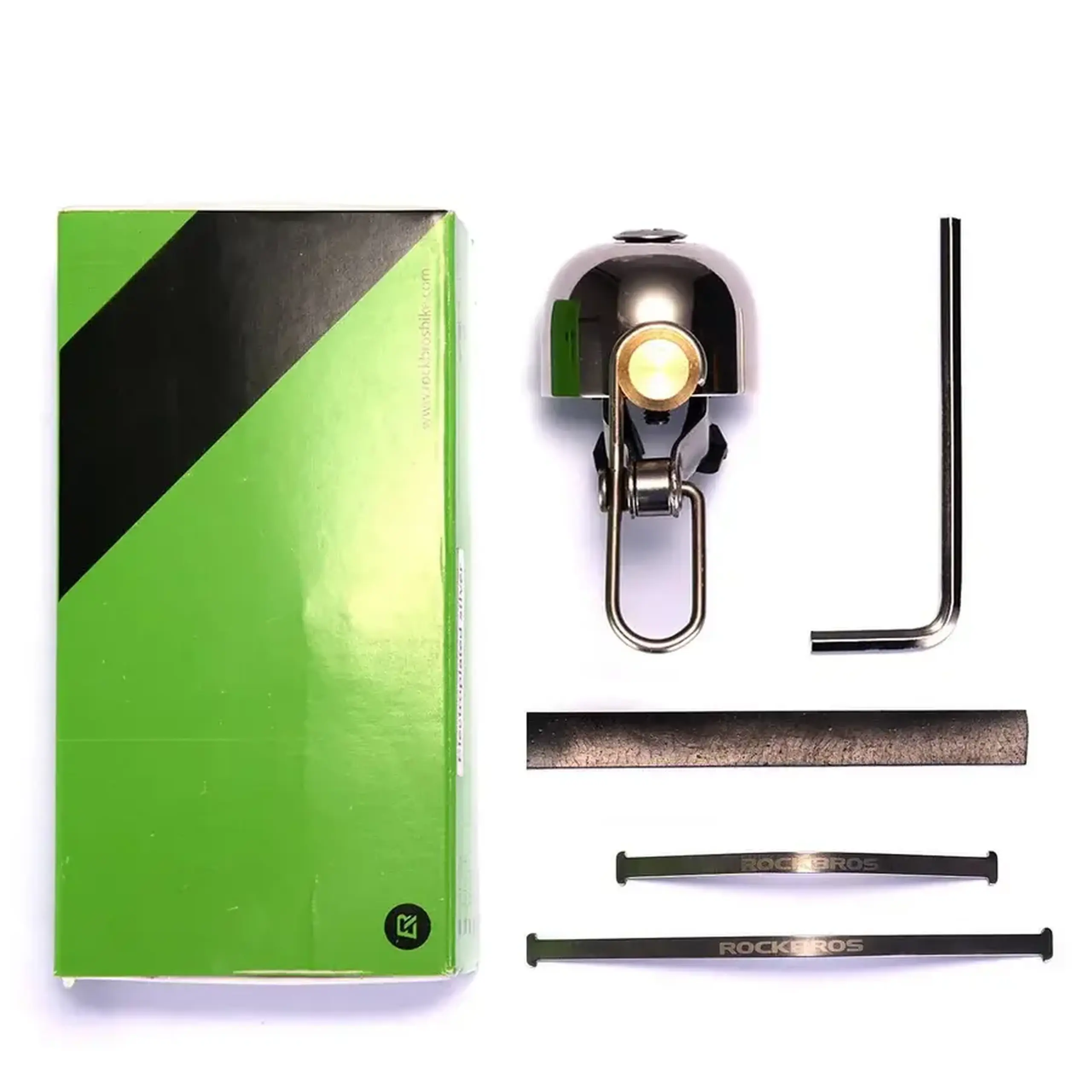Sonerie pentru bicicleta din Otel Inoxidabil ROCKBROS Clasic, argintiu - 15-1BS
