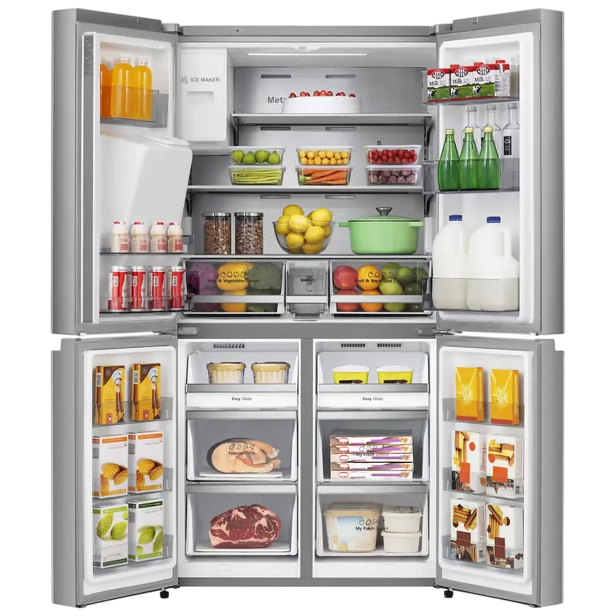 Frigider Hisense RQ760N4SASE, Oțel inoxidabil