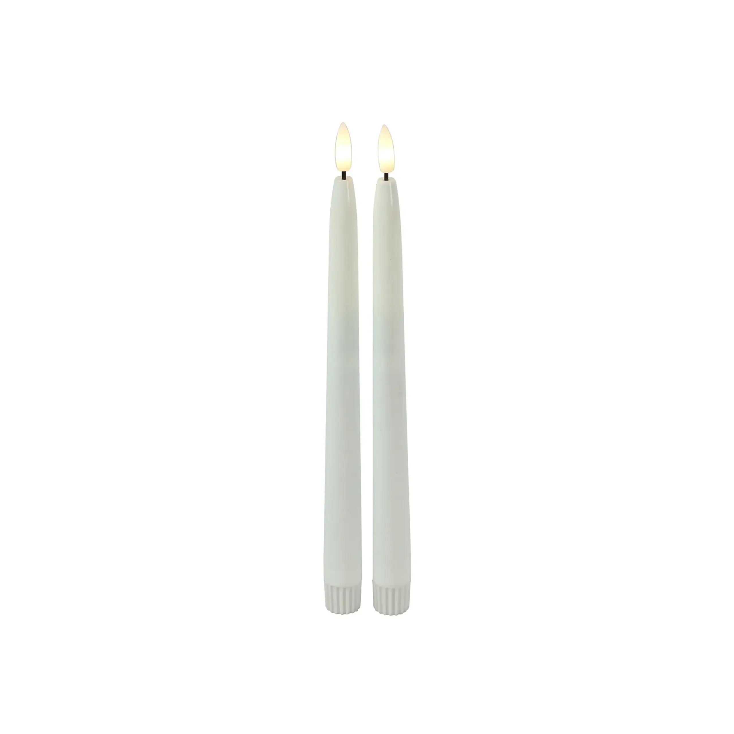 Set 2 lumanari LED albe 28cm Elegance