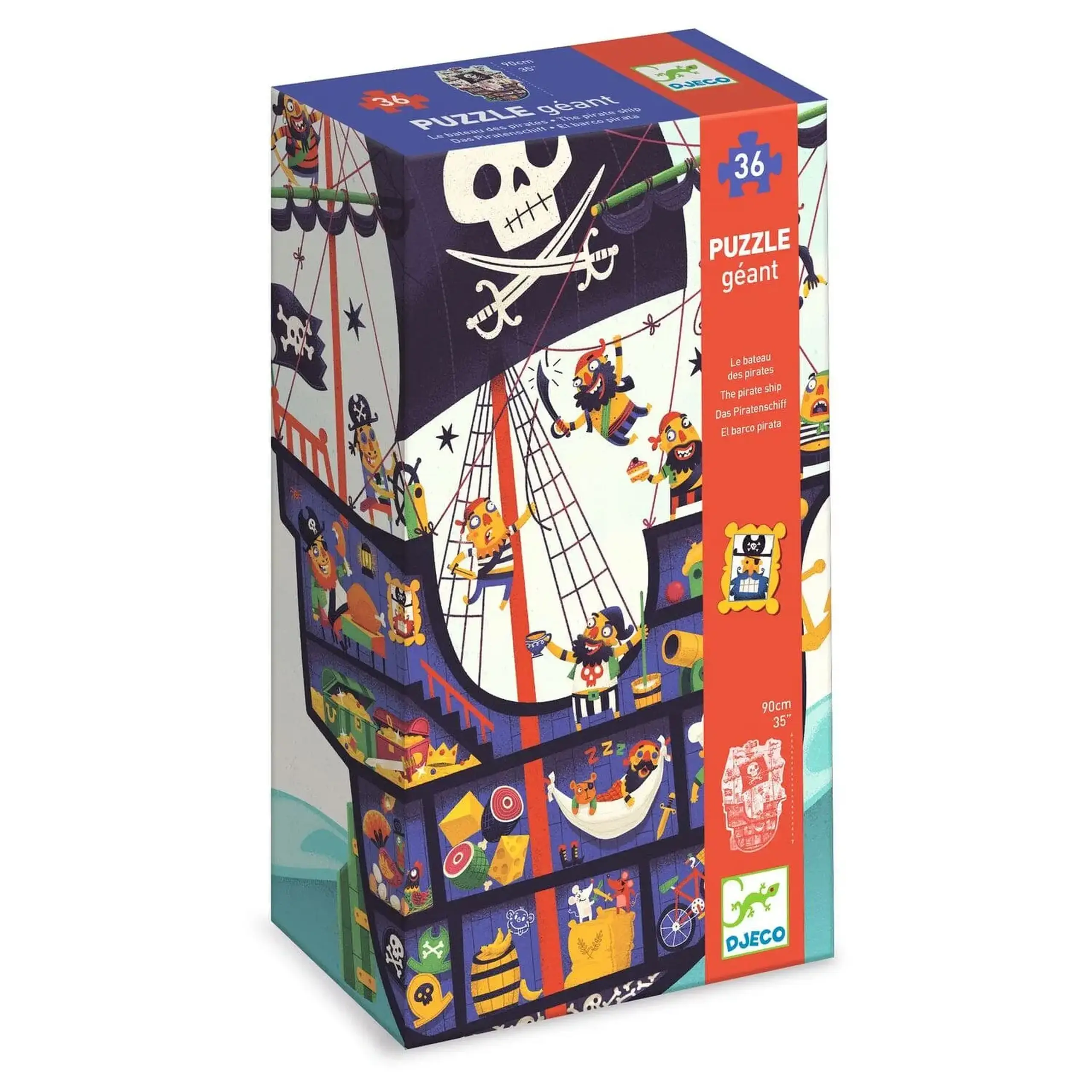 Puzzle gigant „Corabia piraților”, 36 de piese — Djeco