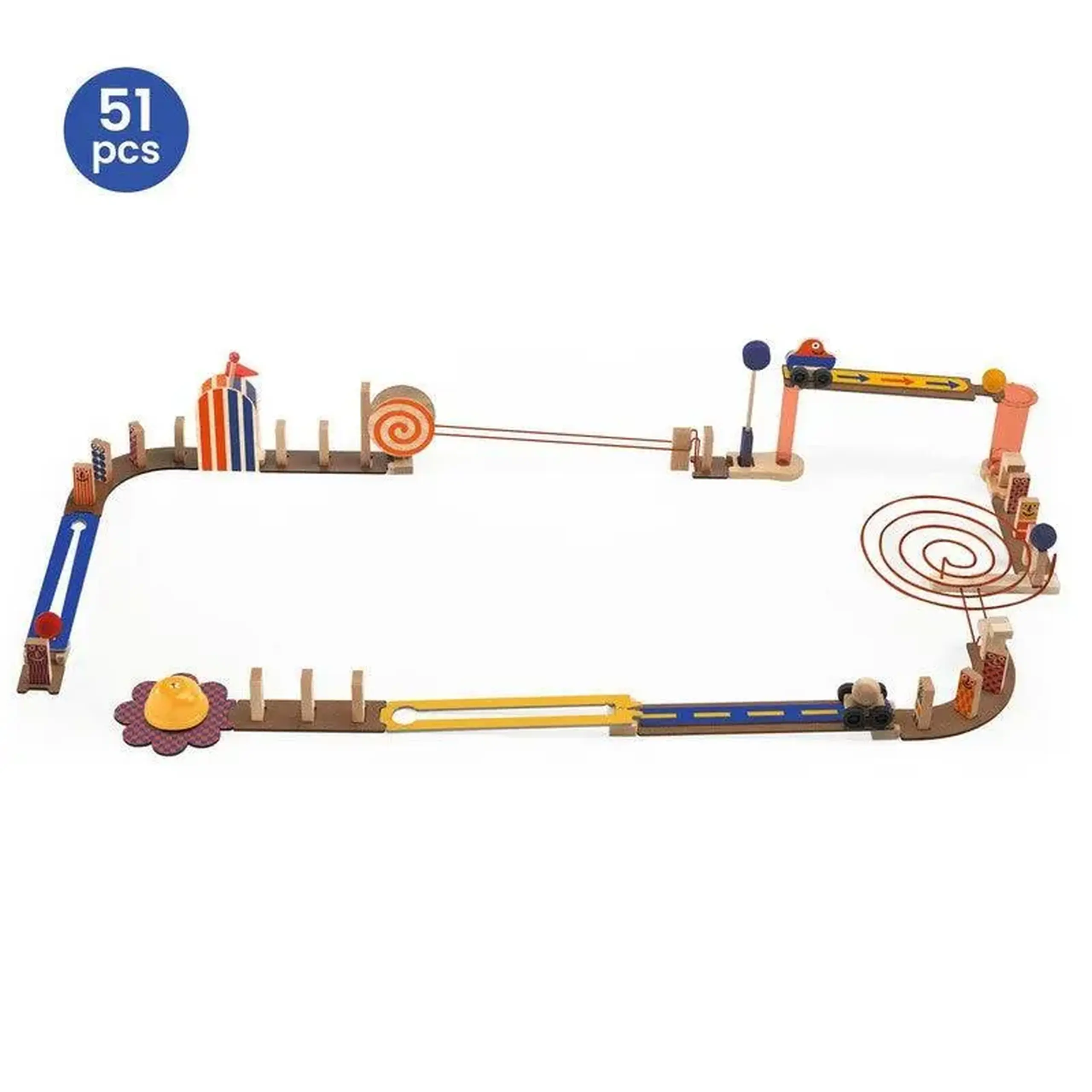 Circuit de reacție Zig & Go Junior Racer, 51 de piese — Djeco
