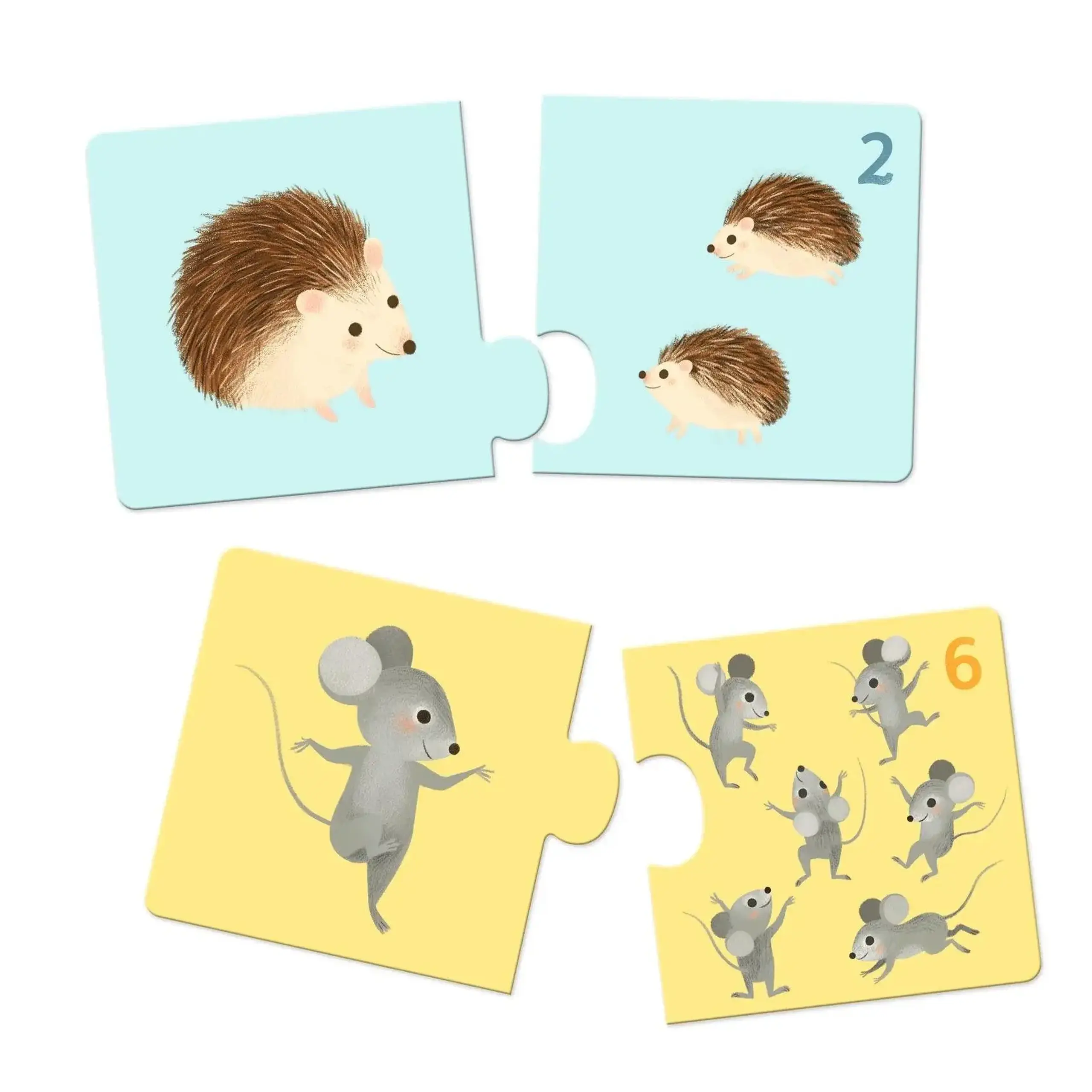 Puzzle duo Pui de animale — Djeco