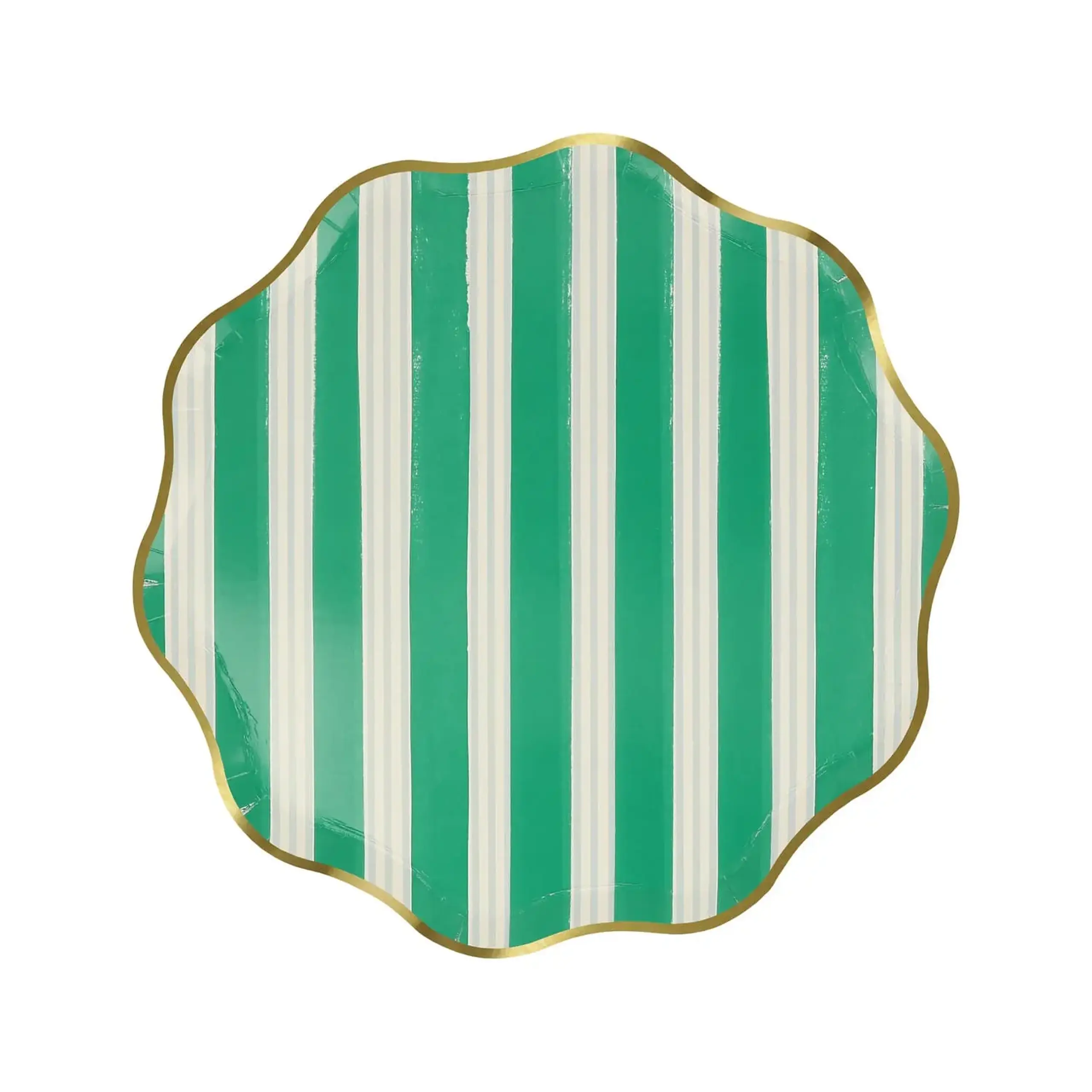 Farfurii mari din carton cu dungi festive, set de 8 — Meri Meri