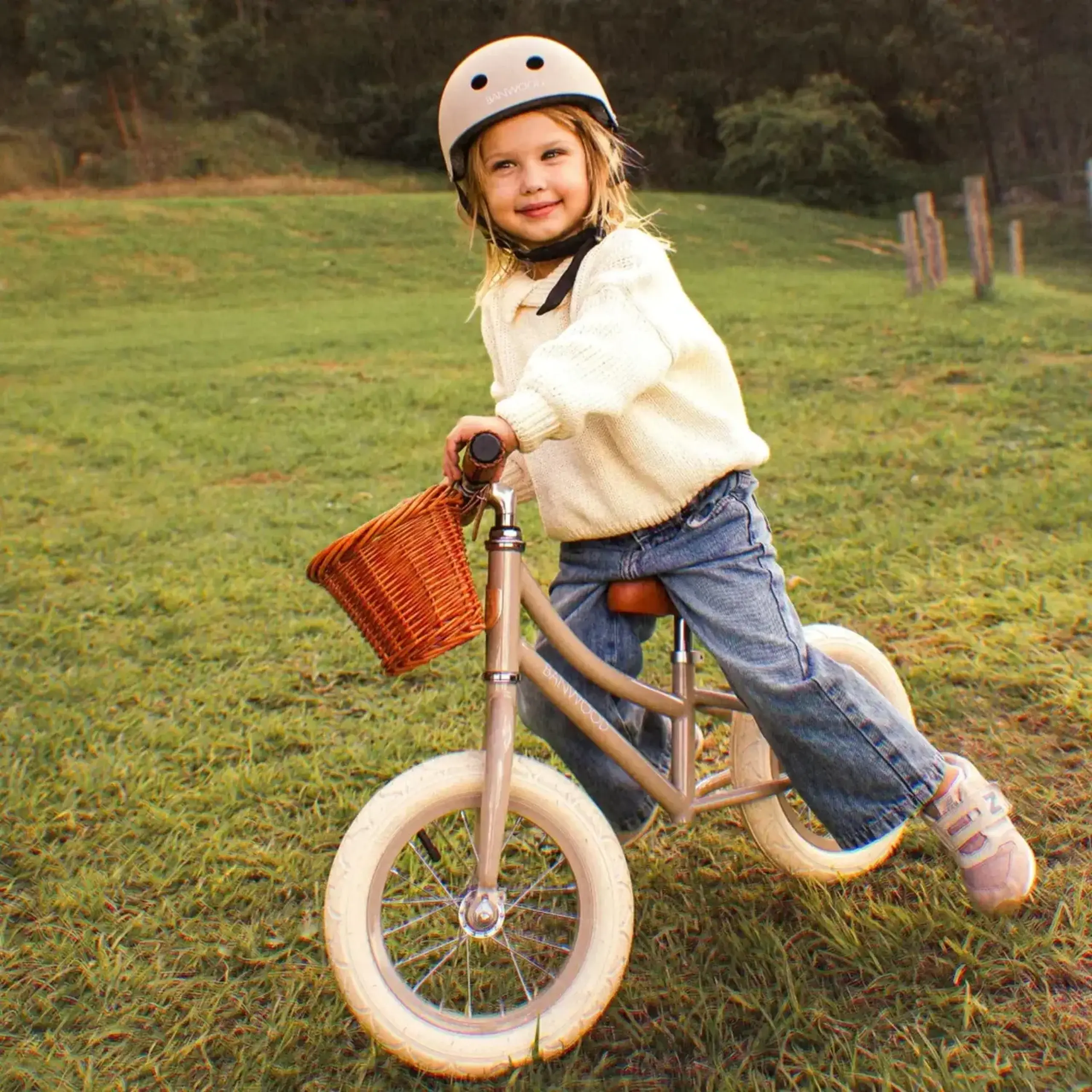 Bicicletă fără pedale, bej — Banwood