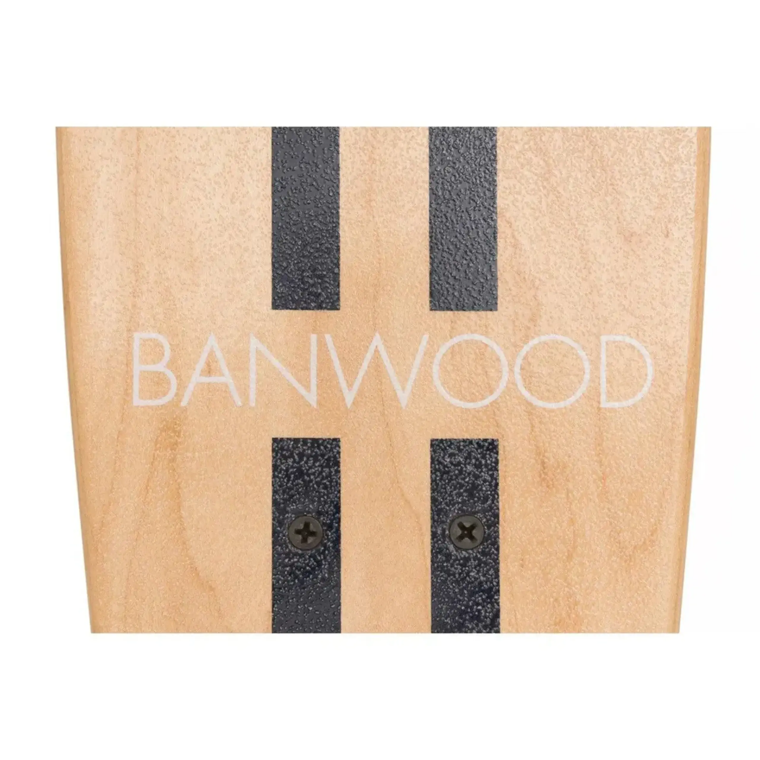 Skateboard din lemn natural pentru copii, cu dungi navy — Banwood