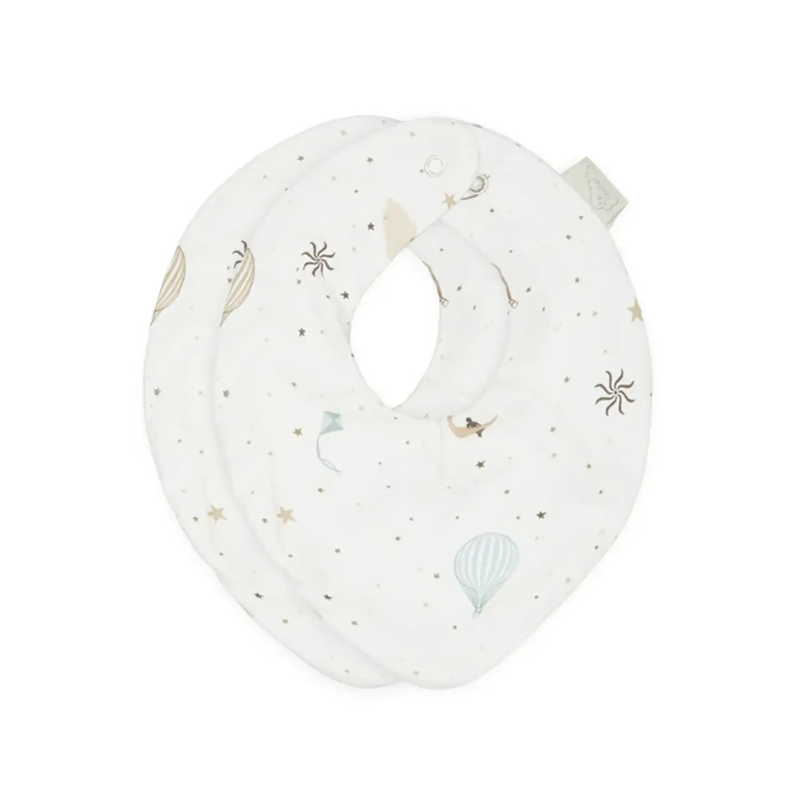 Set de 2 bavete bandană GOTS — Cam Cam Copenhagen - Windflower Creme