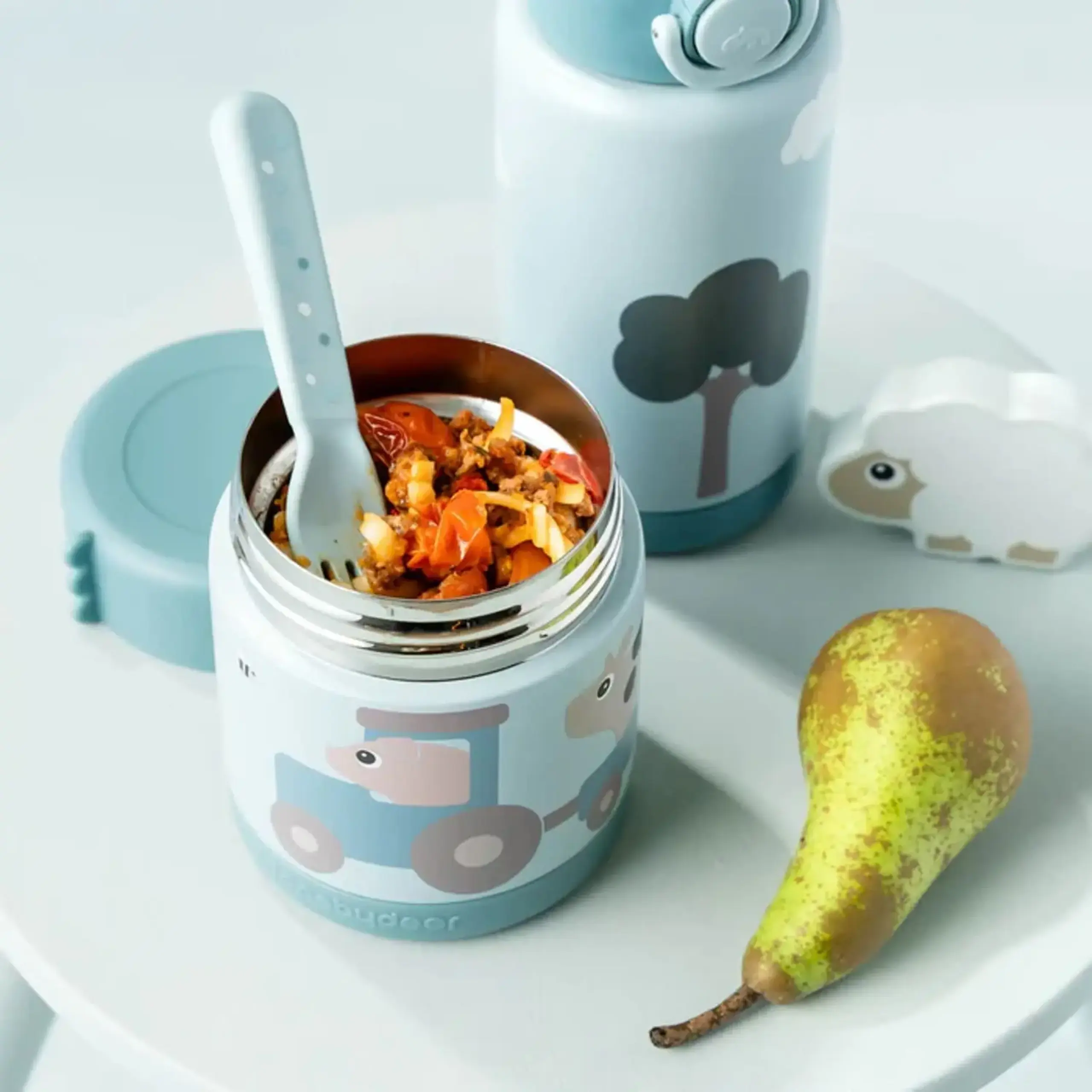 Recipient termoizolant Tiny Farm, 300 ml — Done by Deer - Blue 300 ml